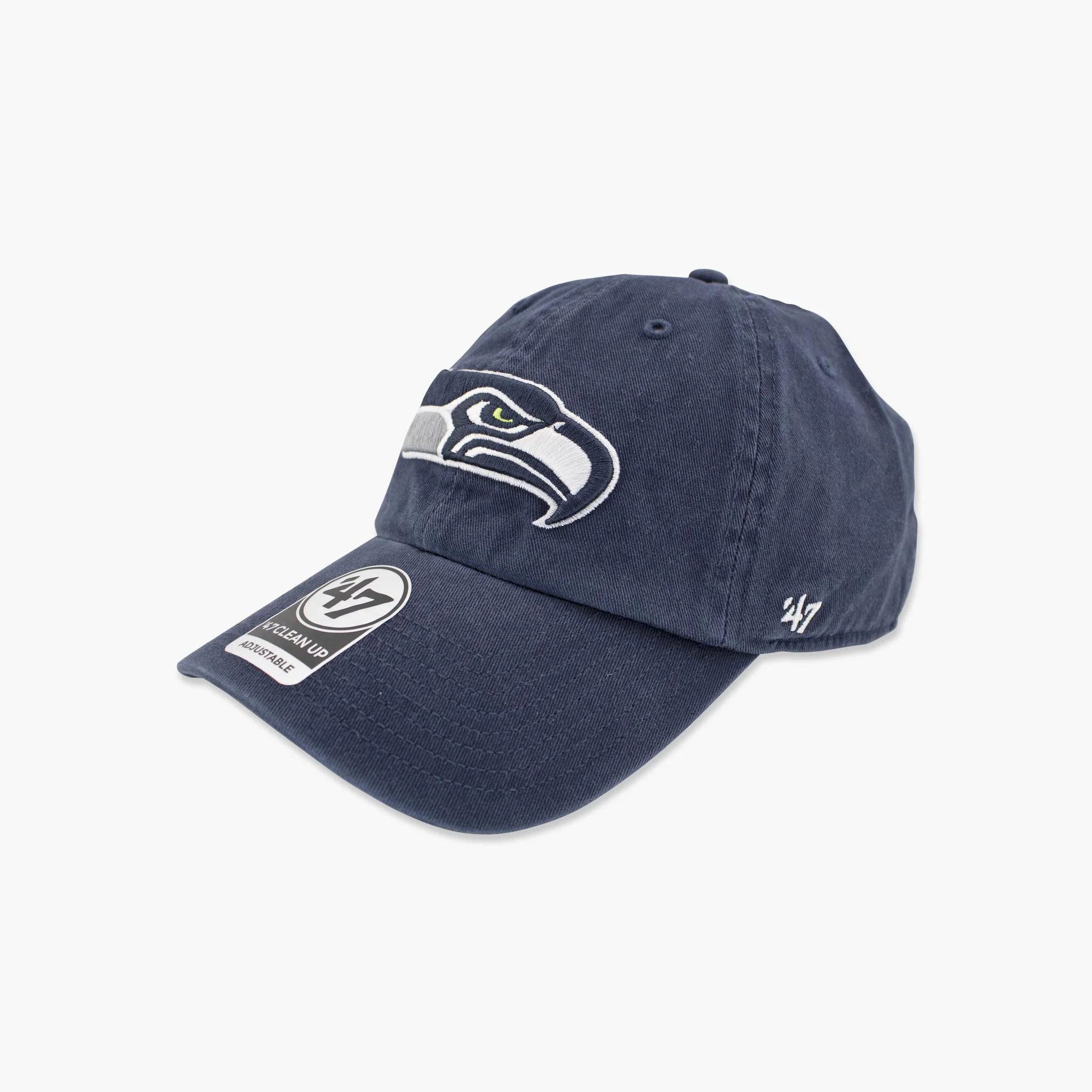 Seattle Seahawks Navy Clean Up Adjustable Hat - Image 2