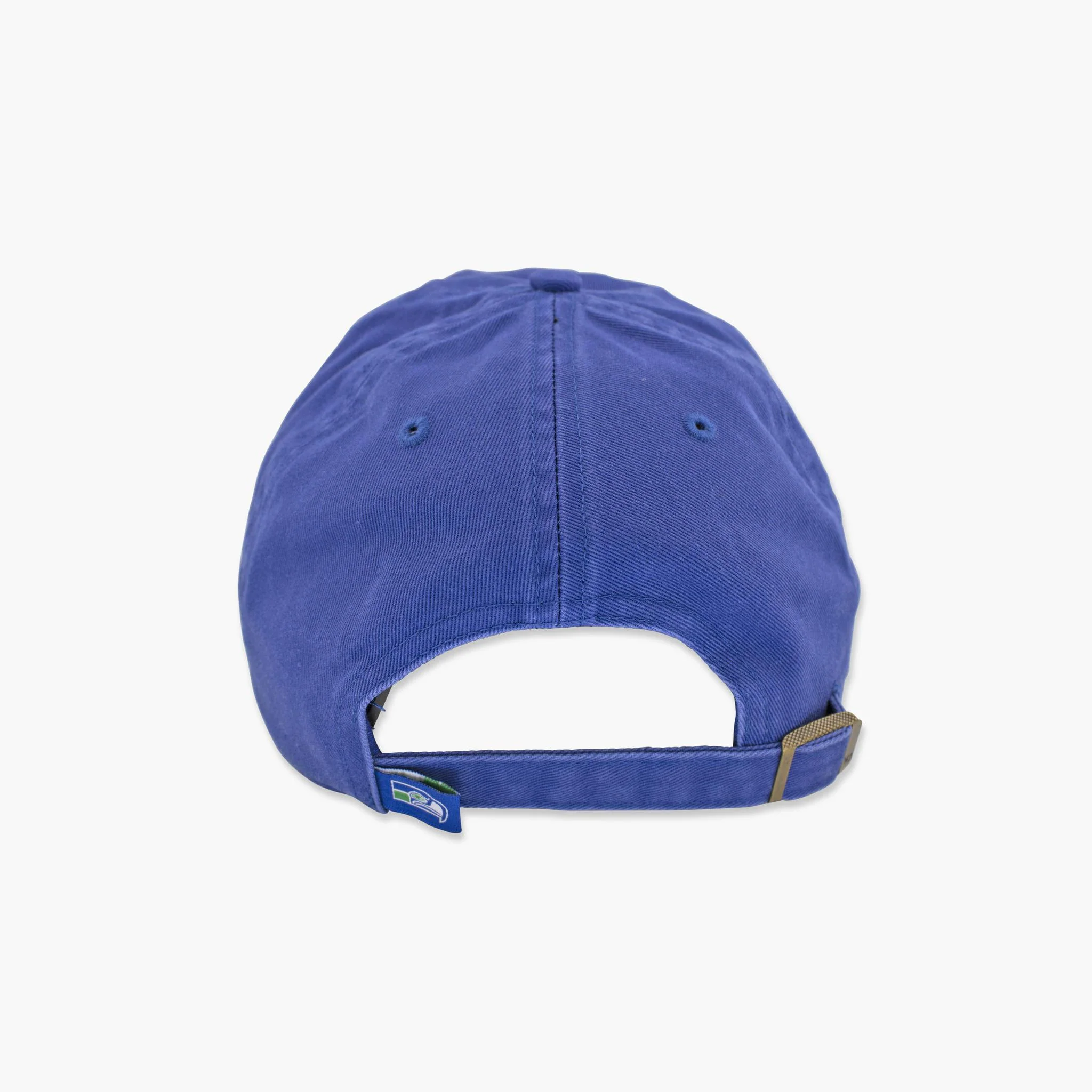 Seattle Seahawks Royal Throwback Clean Up Adjustable Hat - Image 3