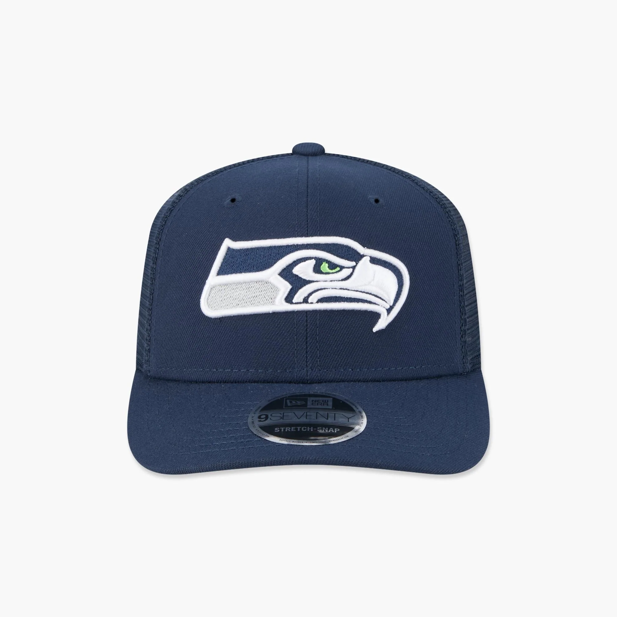 Seattle Seahawks Super Bowl LX Champions Side Patch Navy Trucker Snapback - Image 2