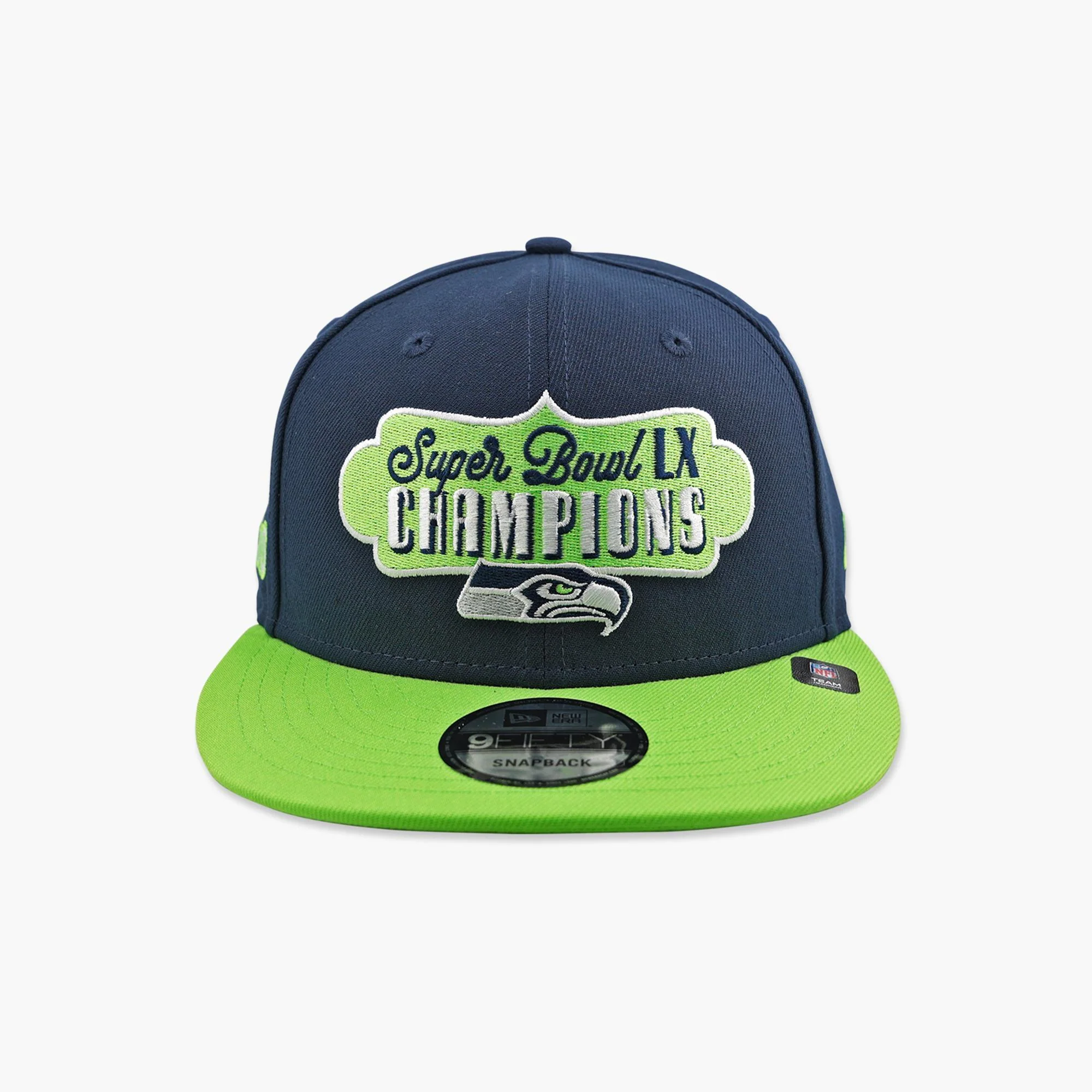 Seattle Seahawks Two-Tone Super Bowl LX Champions Badge Snapback