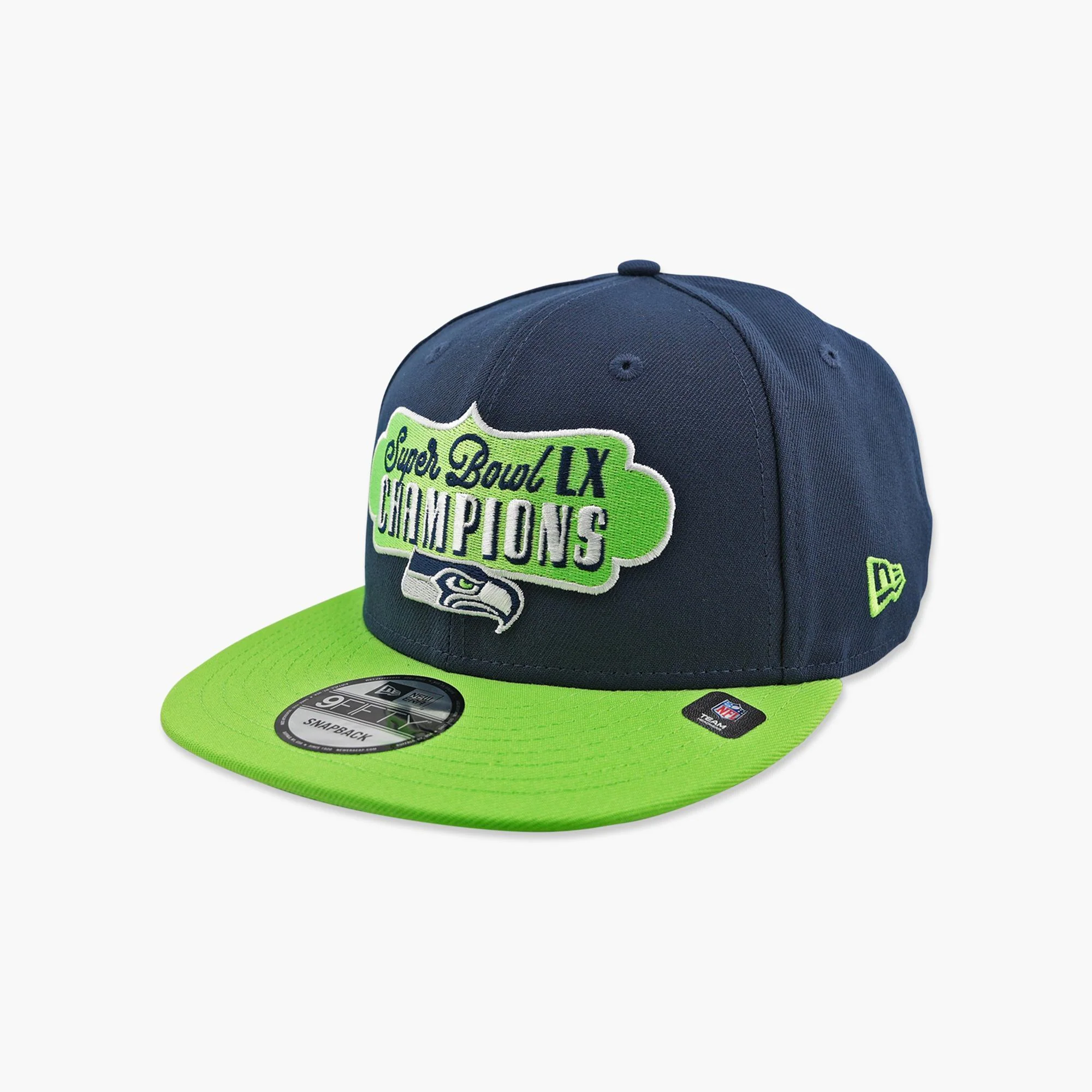 Seattle Seahawks Two-Tone Super Bowl LX Champions Badge Snapback - Image 3