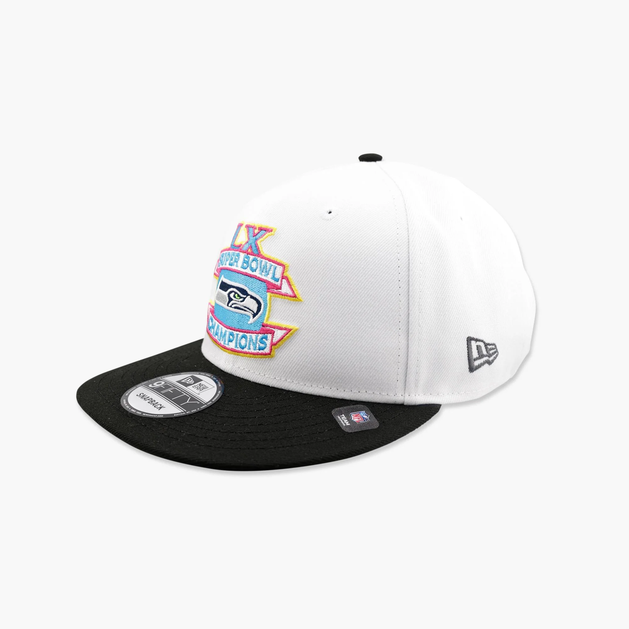 Seattle Seahawks Vintage Icons Super Bowl LX Champions White Snapback - Image 3