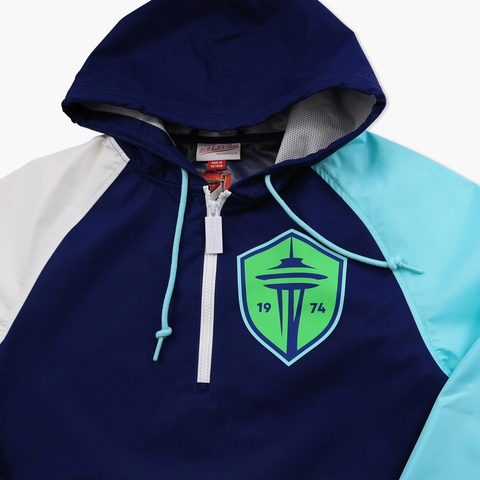 Seattle Sounders 1/4 Zip Anorak Windbreaker Jacket - Image 4