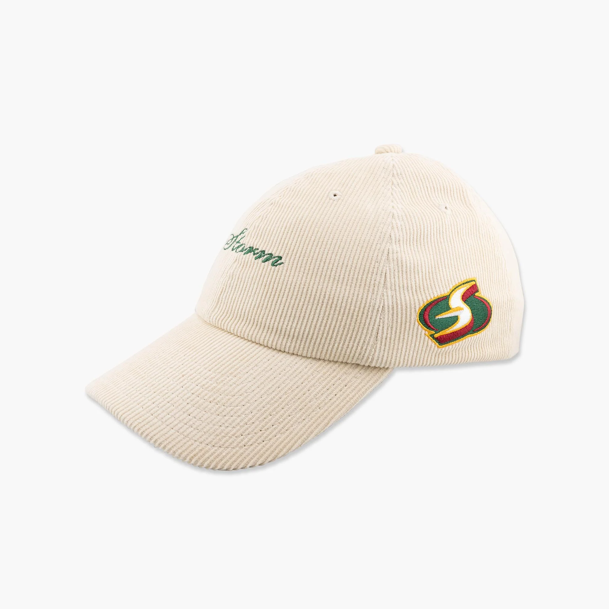 Seattle Storm Cream Corduroy Script Adjustable Hat - Image 2