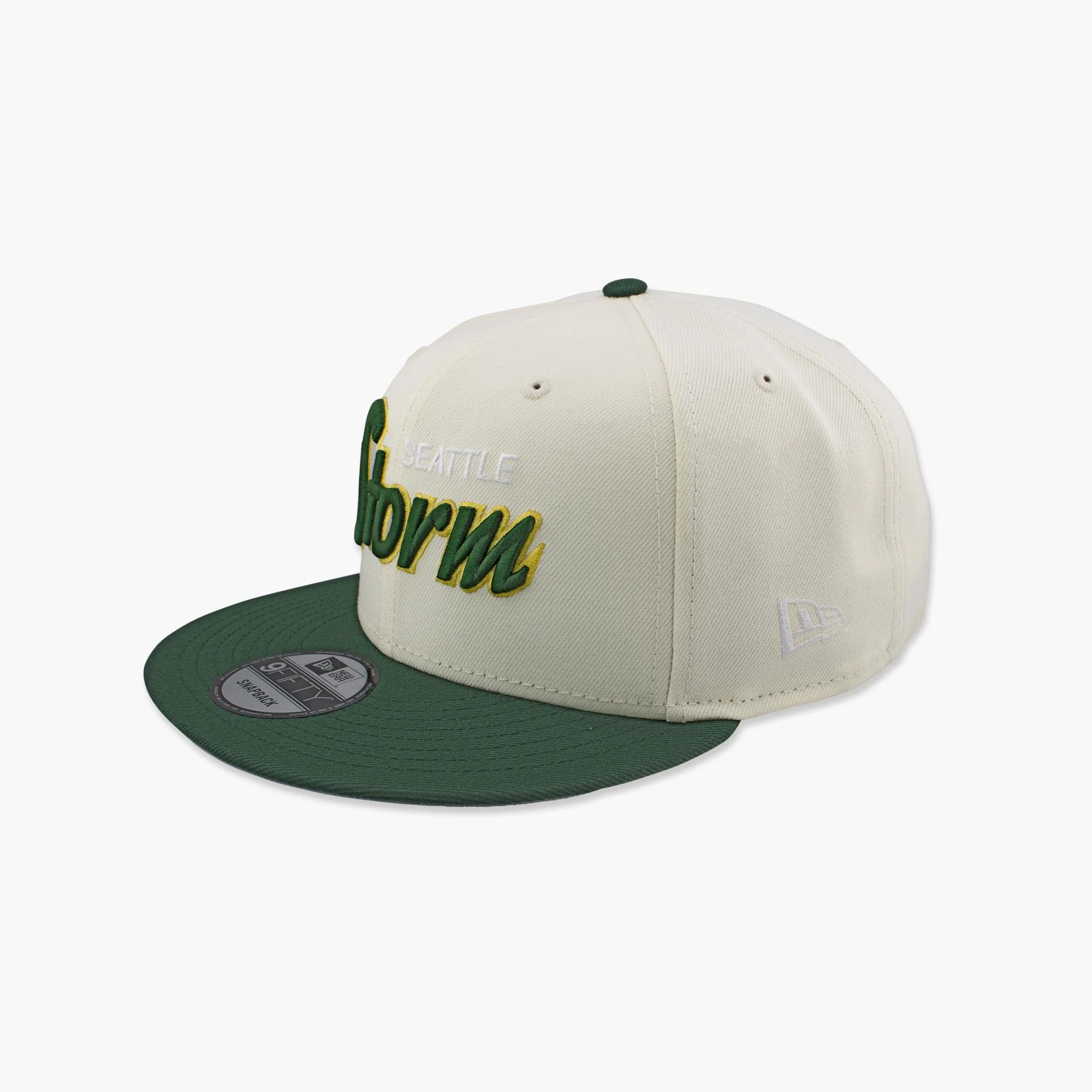 Seattle Storm Cream Script Snapback - Image 2