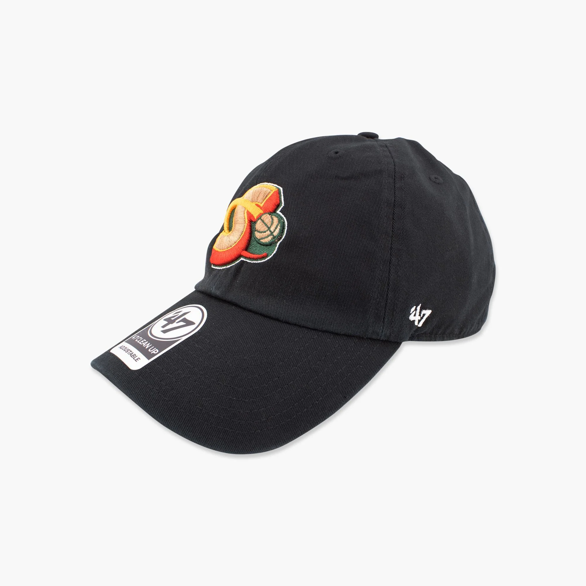 Seattle SuperSonics Black Orbit Logo Clean Up Adjustable Hat - Image 2