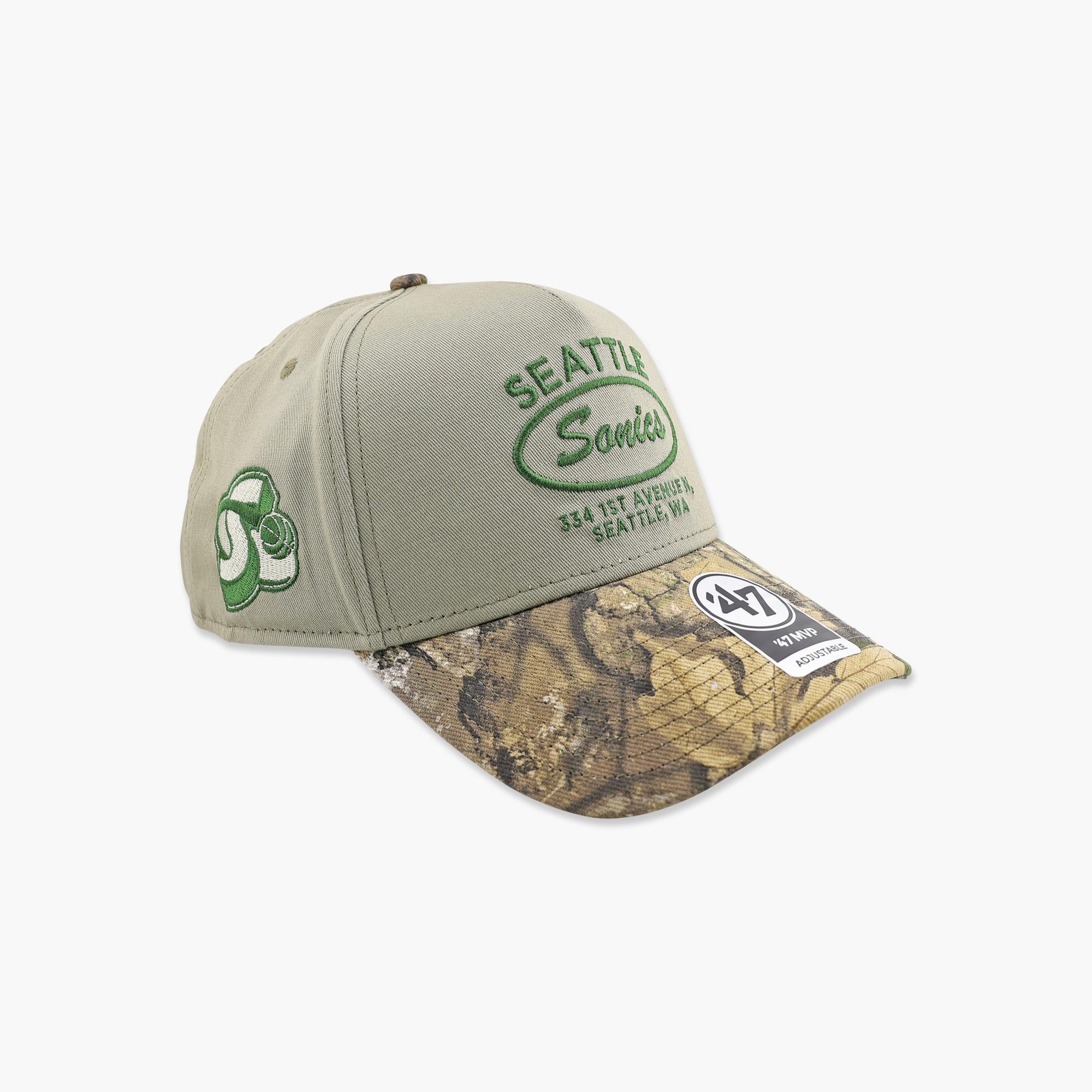 Seattle SuperSonics Boulder Green Oval Patch MVP Snapback - Image 2