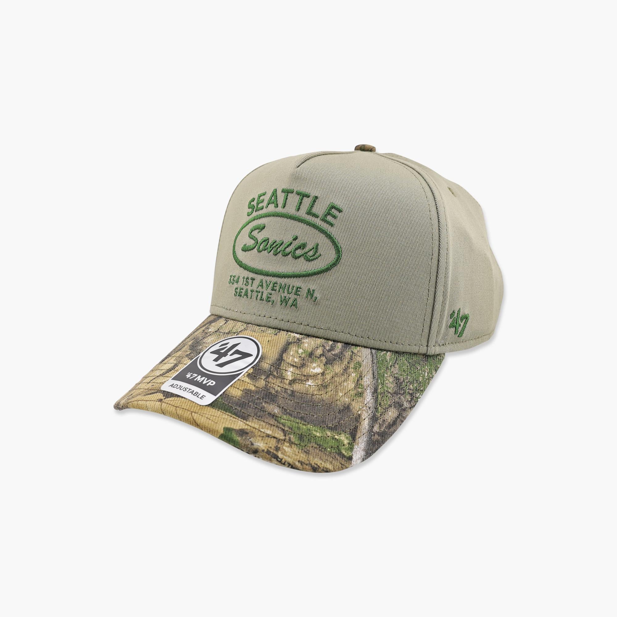 Seattle SuperSonics Boulder Green Oval Patch MVP Snapback - Image 4