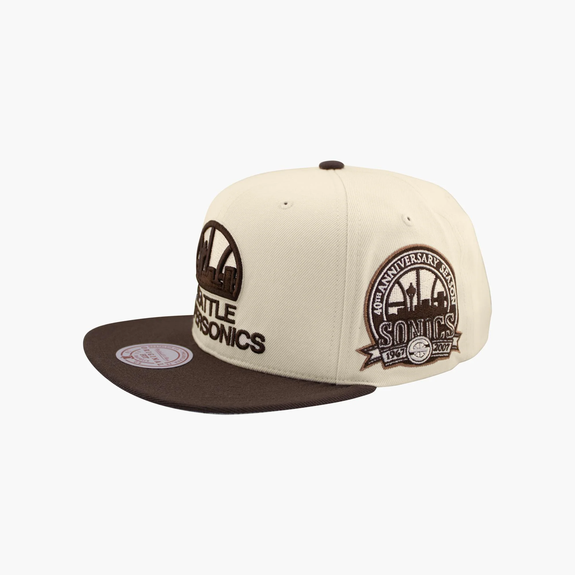 Seattle SuperSonics Cream/Brown 40th Anniversary Fashion Snapback - Image 2