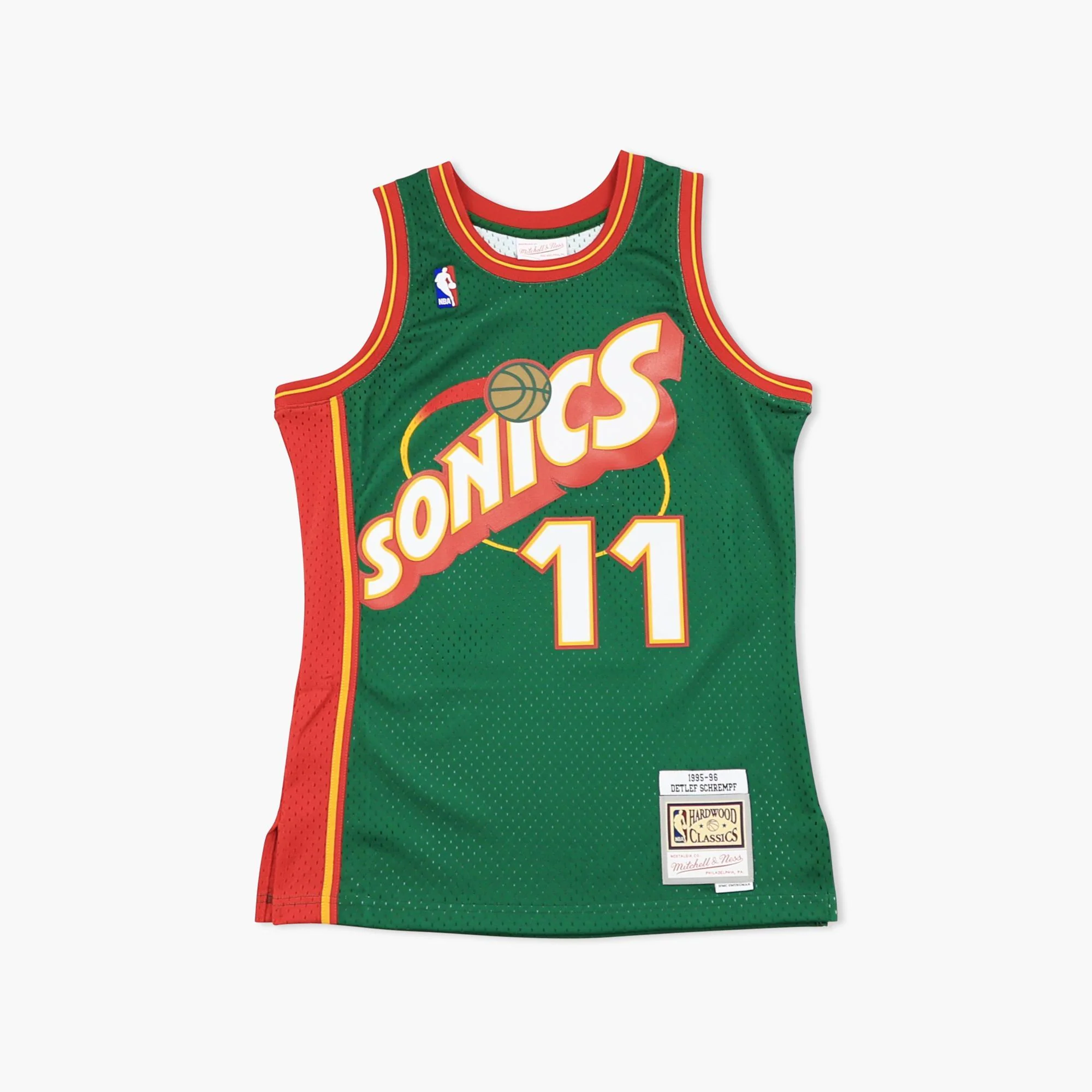 Seattle SuperSonics Detlef Schrempf 1996 Swingman Jersey - Image 2