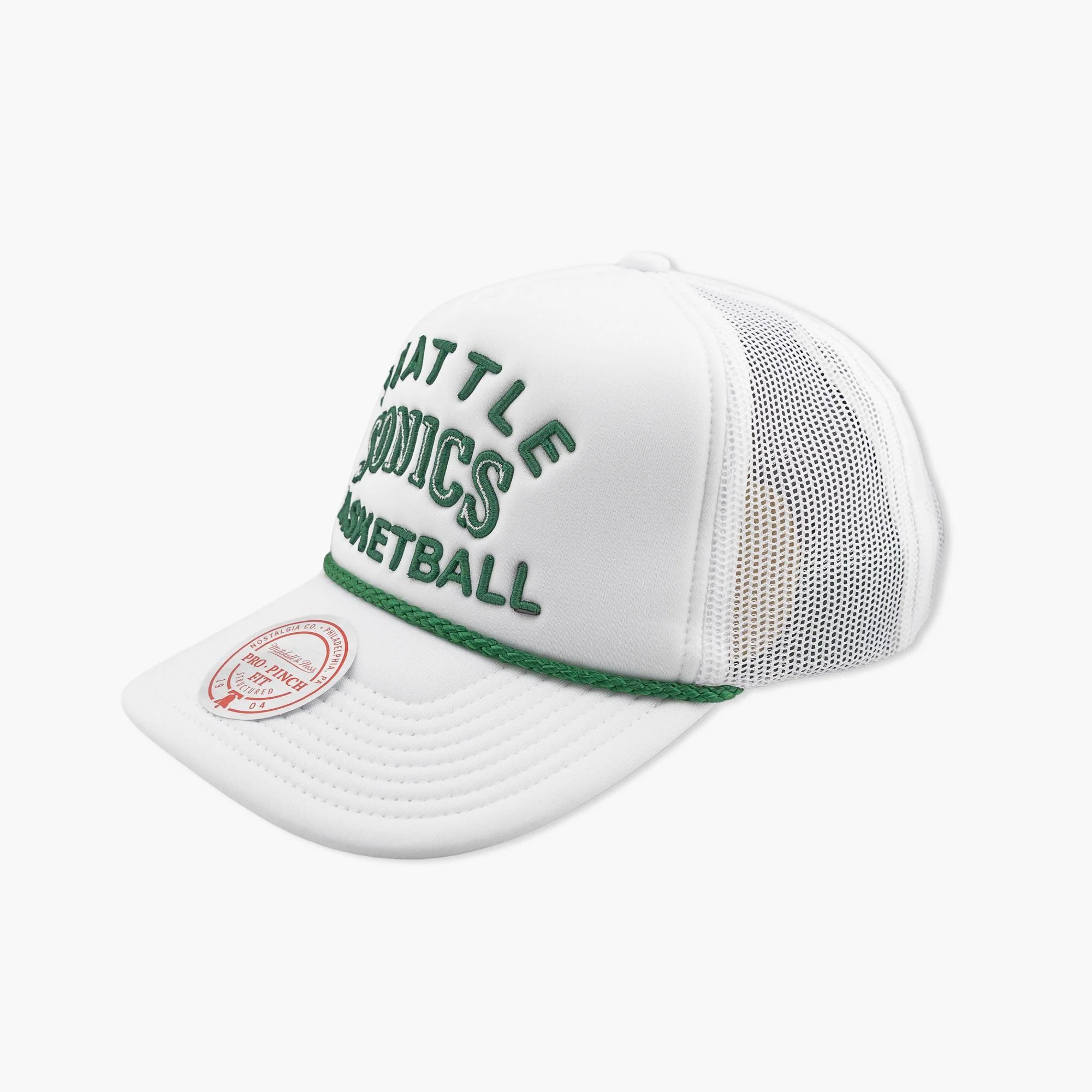 Seattle SuperSonics Fresh White Throwback Trucker - Image 2