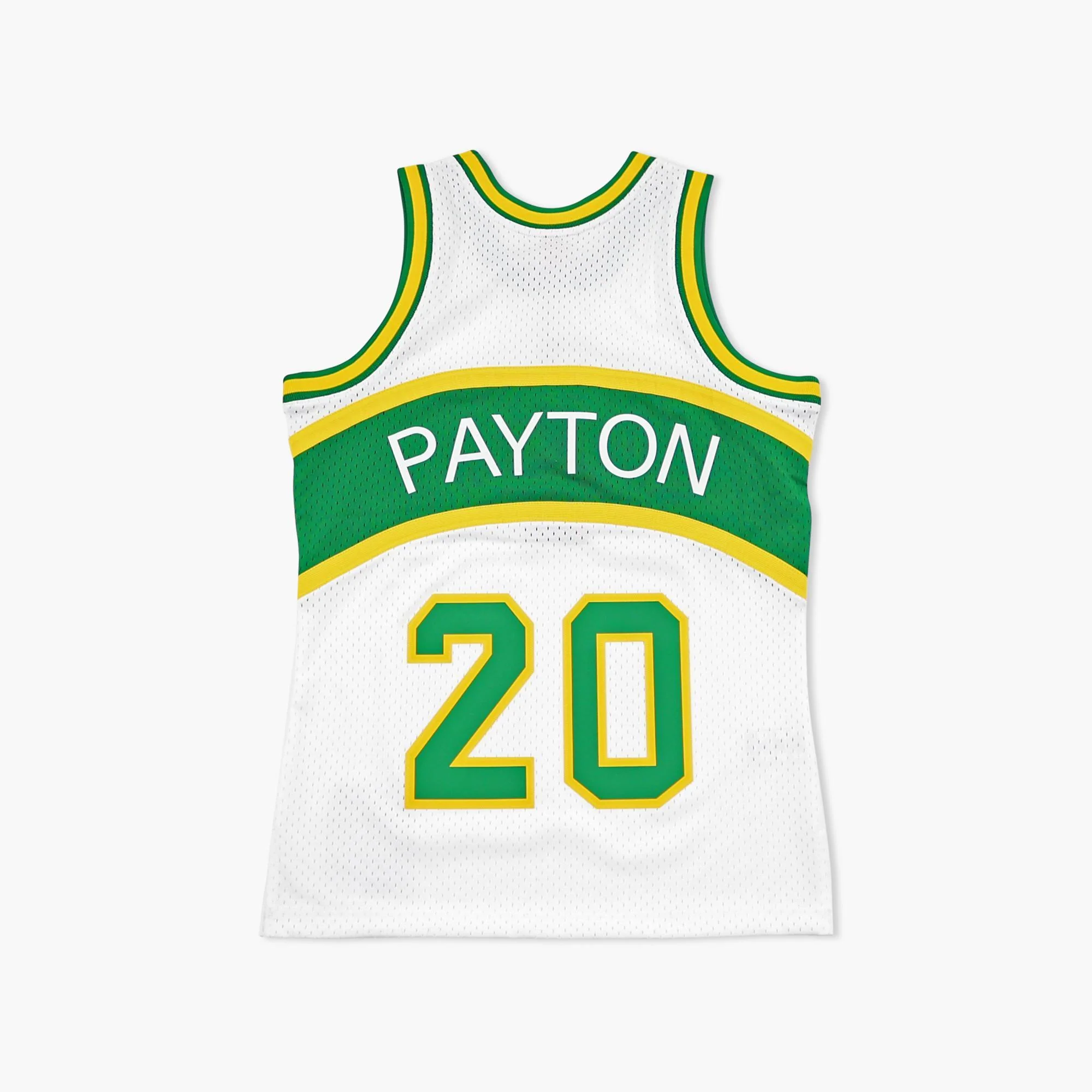 Seattle SuperSonics Gary Payton 1994 White Swingman Jersey - Image 4