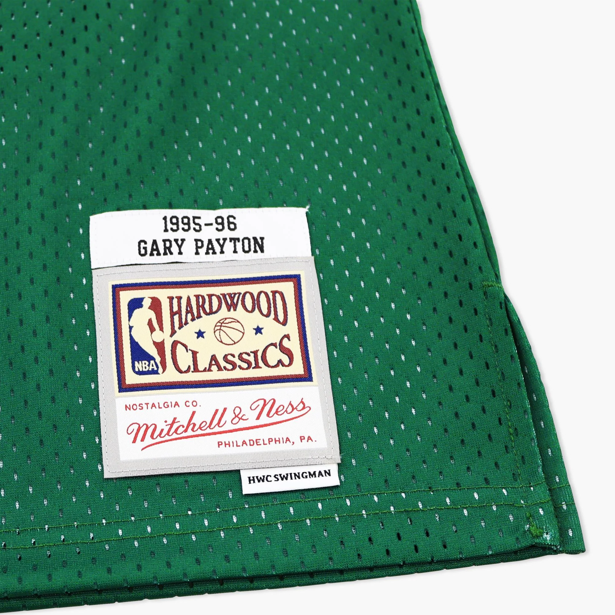 Seattle SuperSonics Gary Payton 1996 Green Swingman Jersey - Image 3