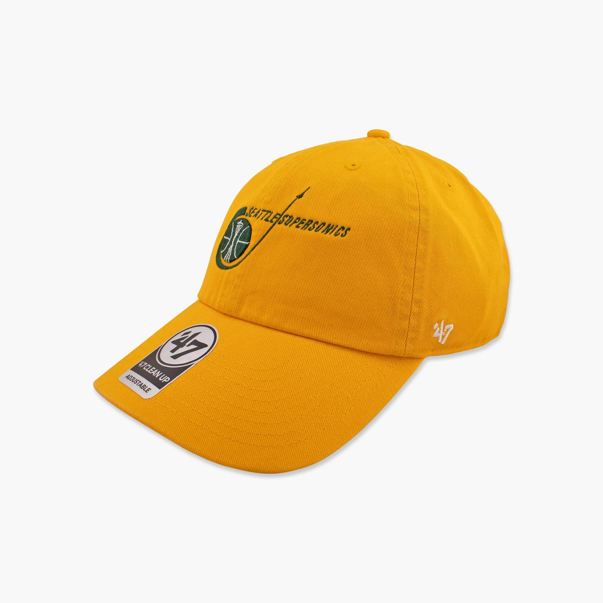 Seattle SuperSonics Gold Rocket Ship Clean Up Adjustable Hat - Image 2