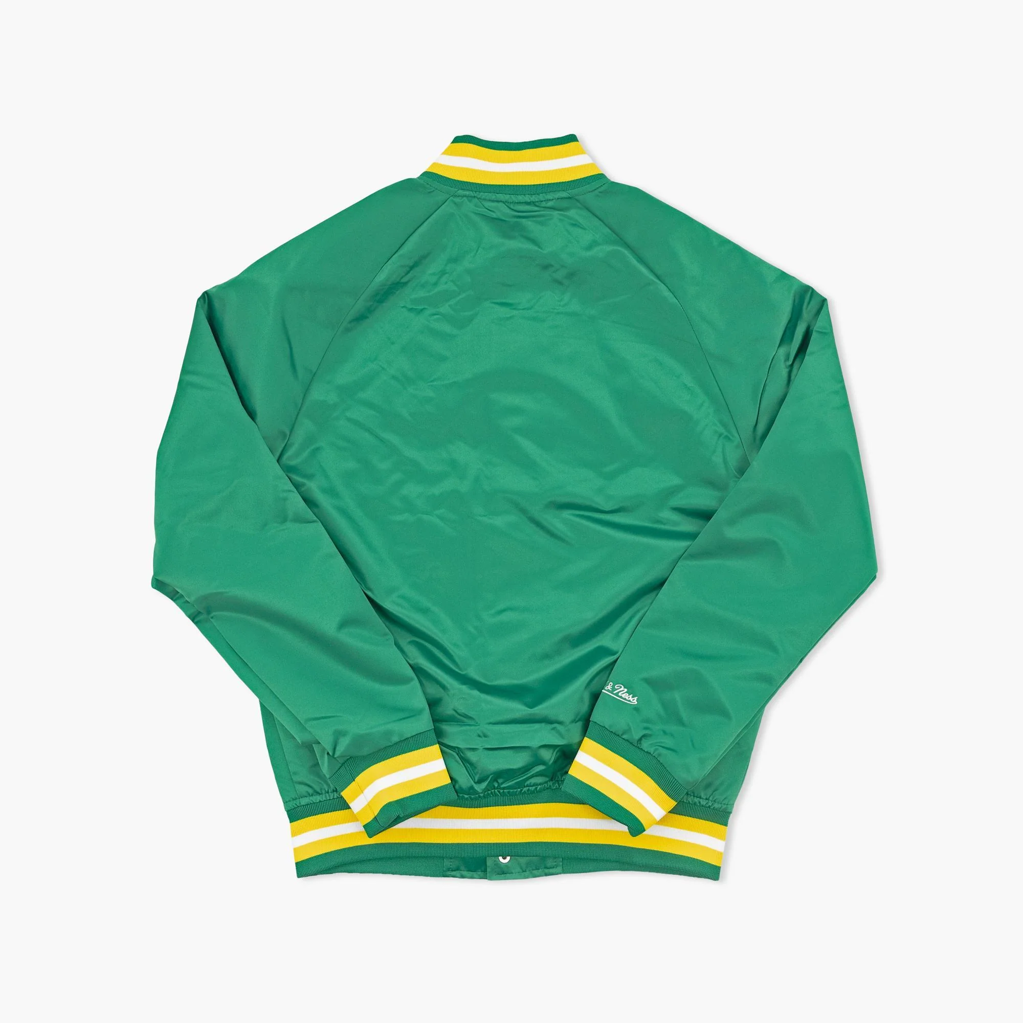 Seattle SuperSonics Green Script Satin Jacket - Image 3