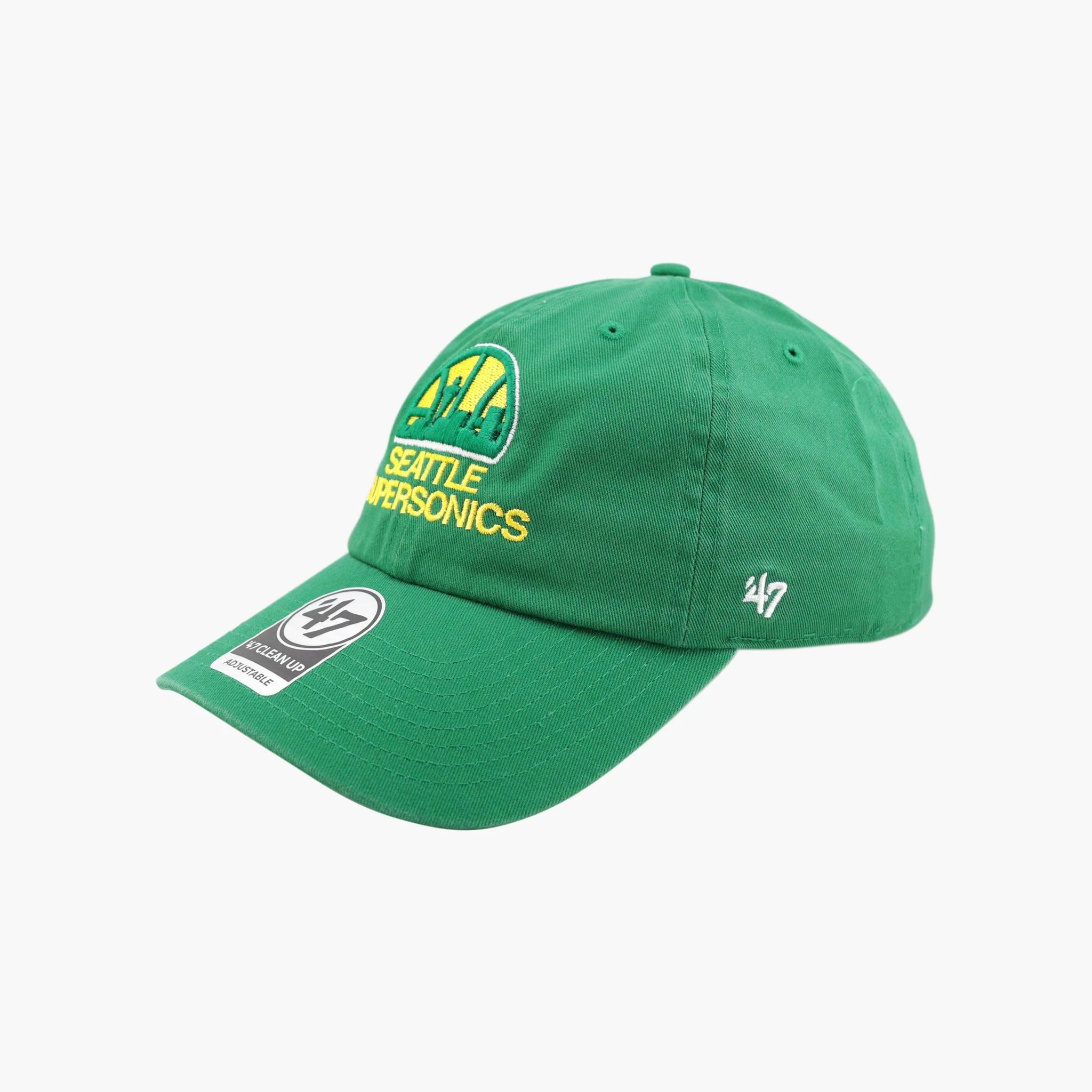 Seattle SuperSonics Kelly Green Skyline Clean Up Adjustable Hat - Image 3