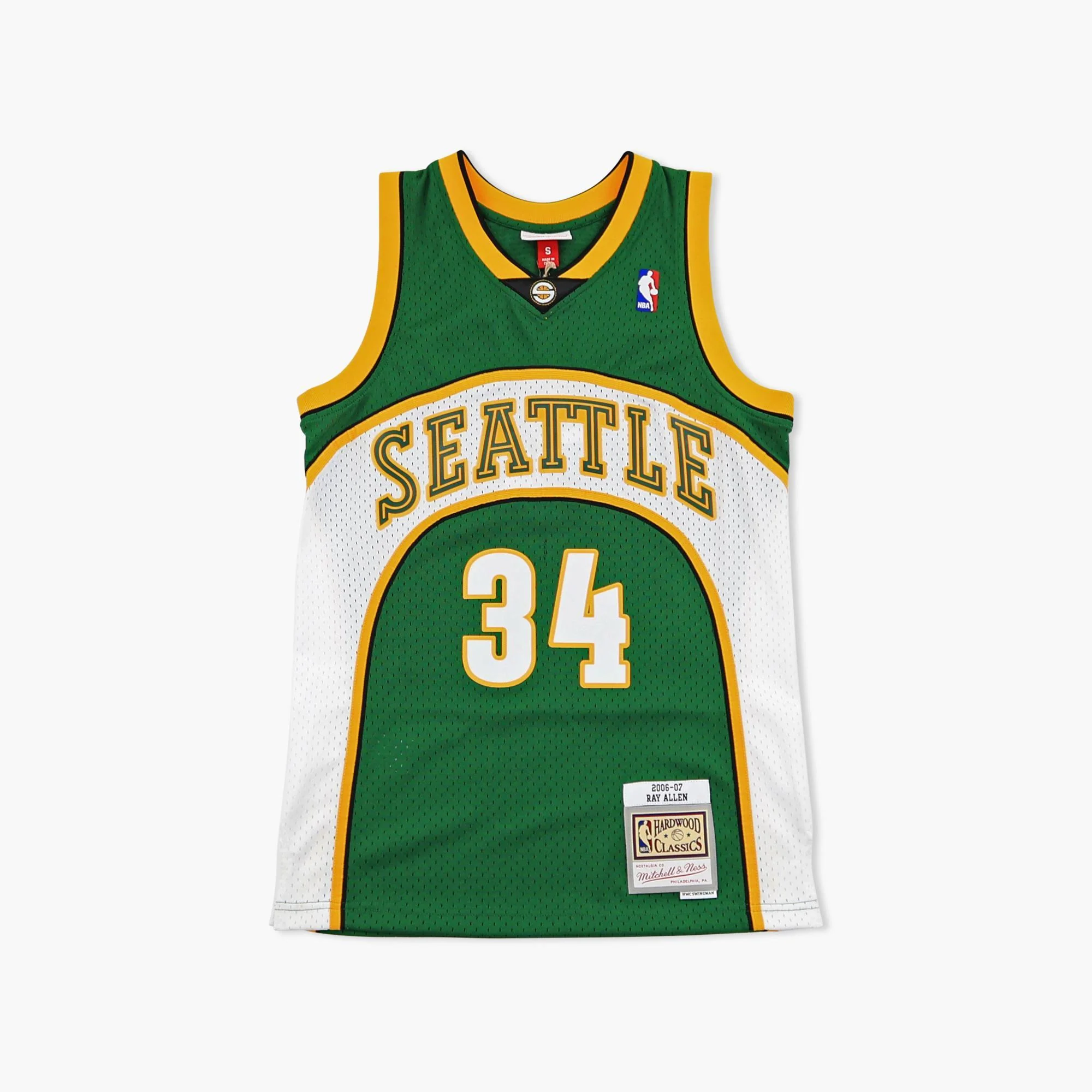 Seattle SuperSonics Ray Allen 2006 Swingman Green Jersey - Image 2