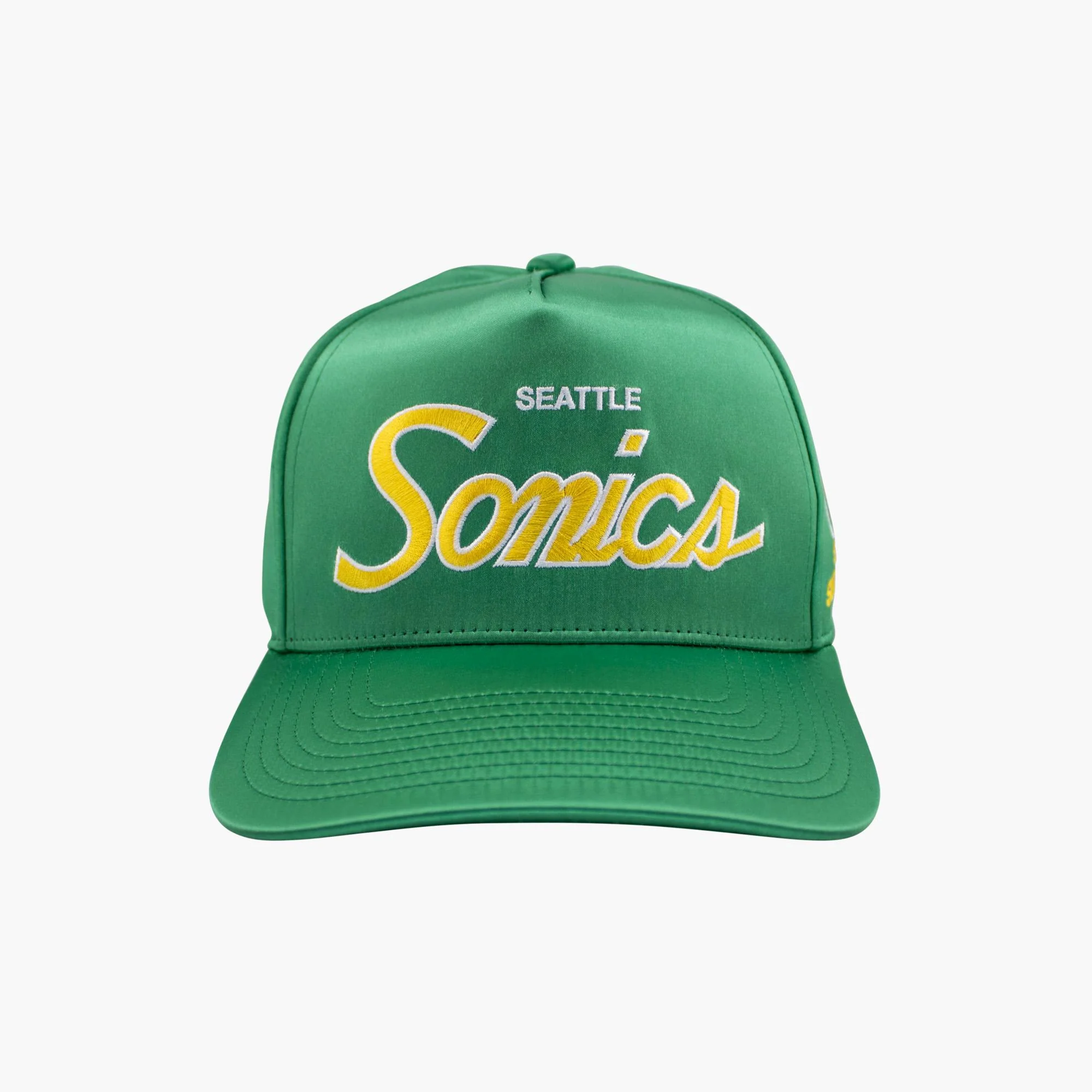 Seattle SuperSonics Satin Script Pro Crown Snapback