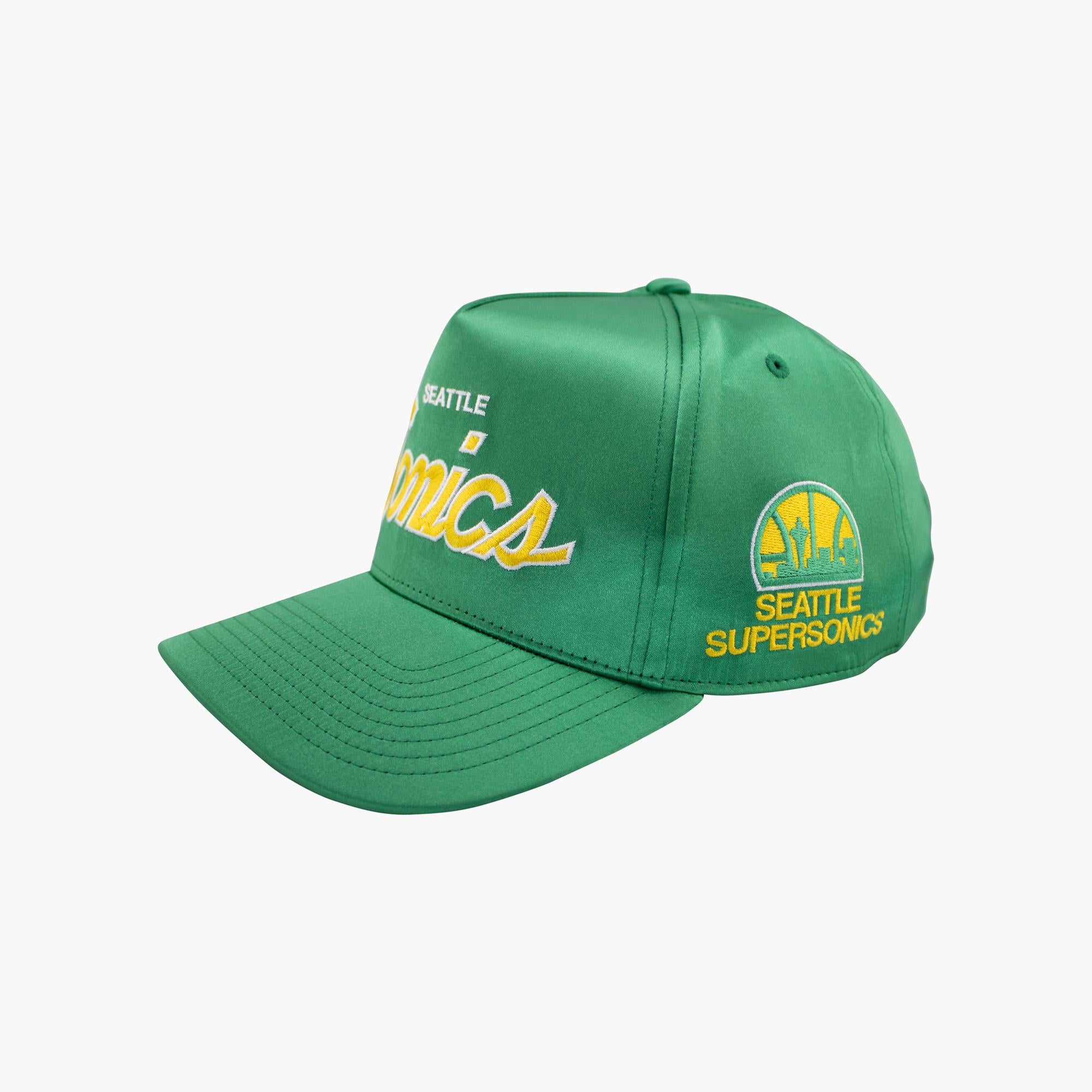 Seattle SuperSonics Satin Script Pro Crown Snapback - Image 2