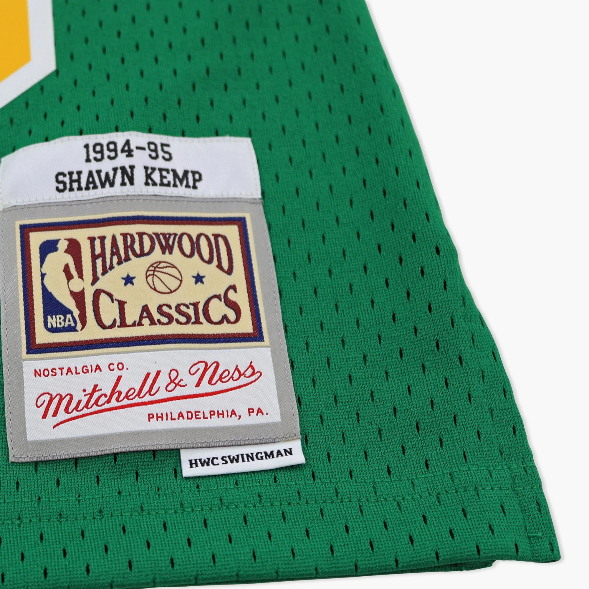 Seattle SuperSonics Shawn Kemp 1994 Green Swingman Jersey - Image 3