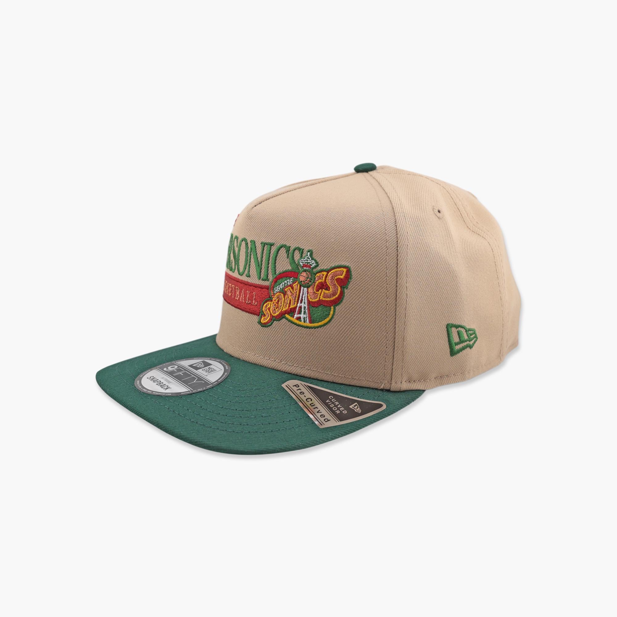Seattle SuperSonics Two-Tone Linear Strike A-Frame Snapback - Image 3