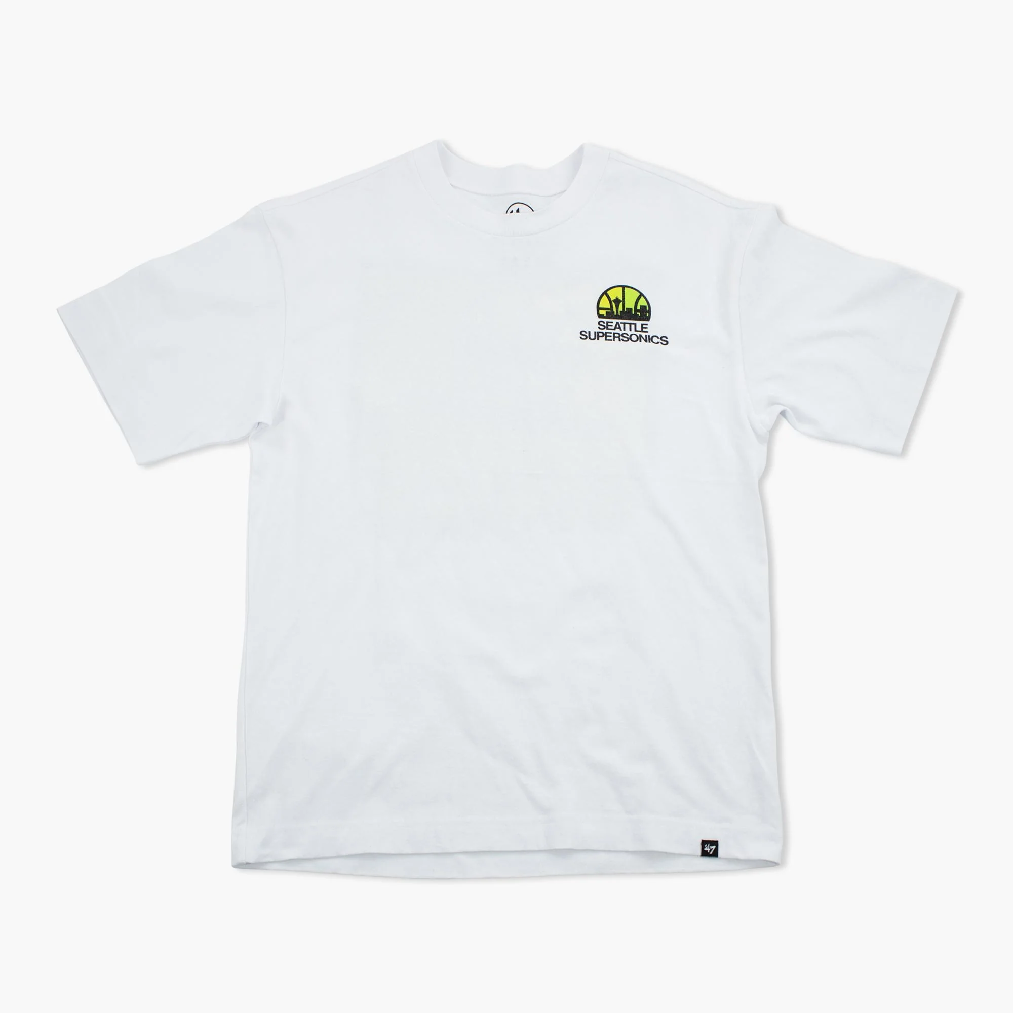 Seattle SuperSonics White Retro Surf Heavyweight T-Shirt - Image 2