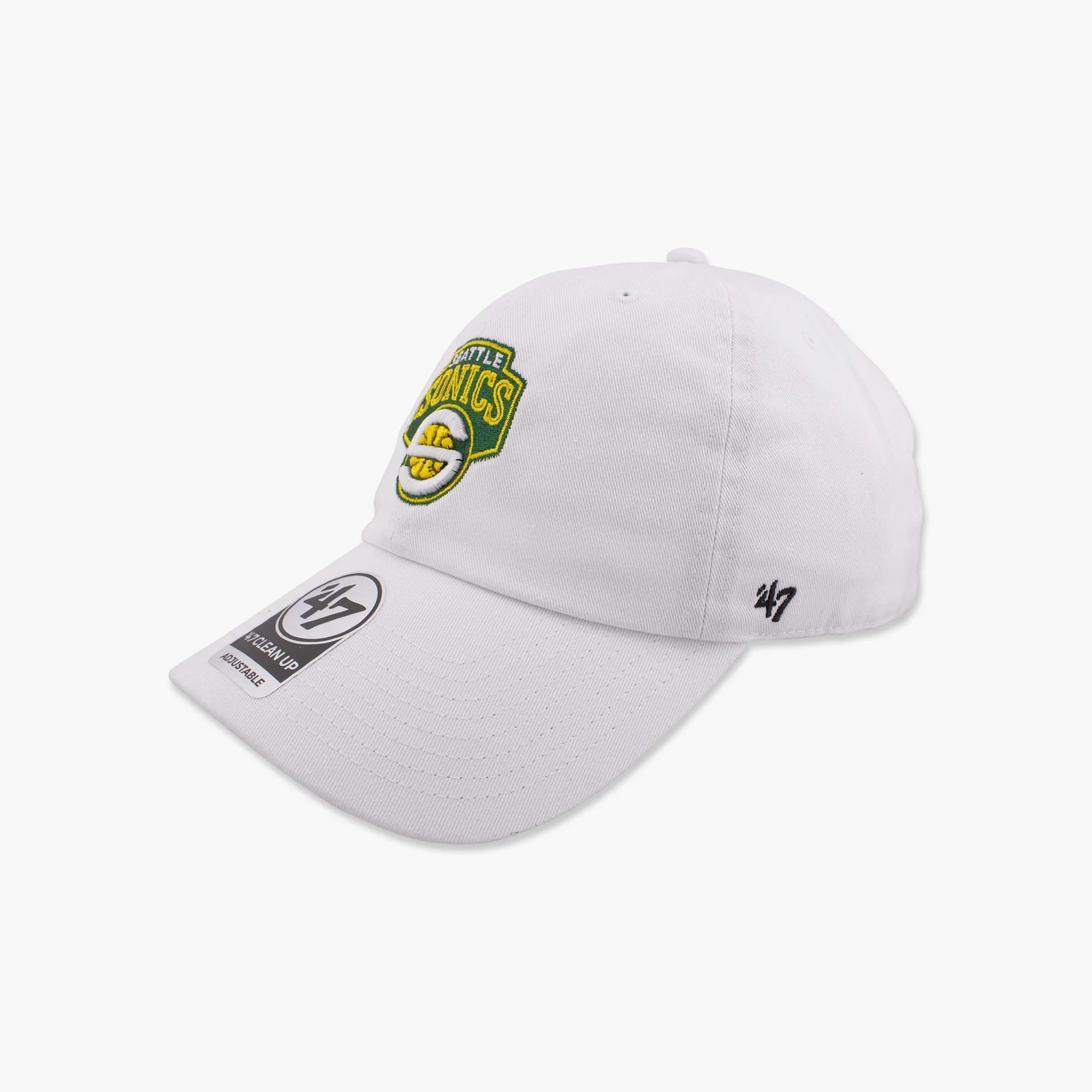 Seattle SuperSonics White "S" Logo Clean Up Adjustable Hat - Image 2
