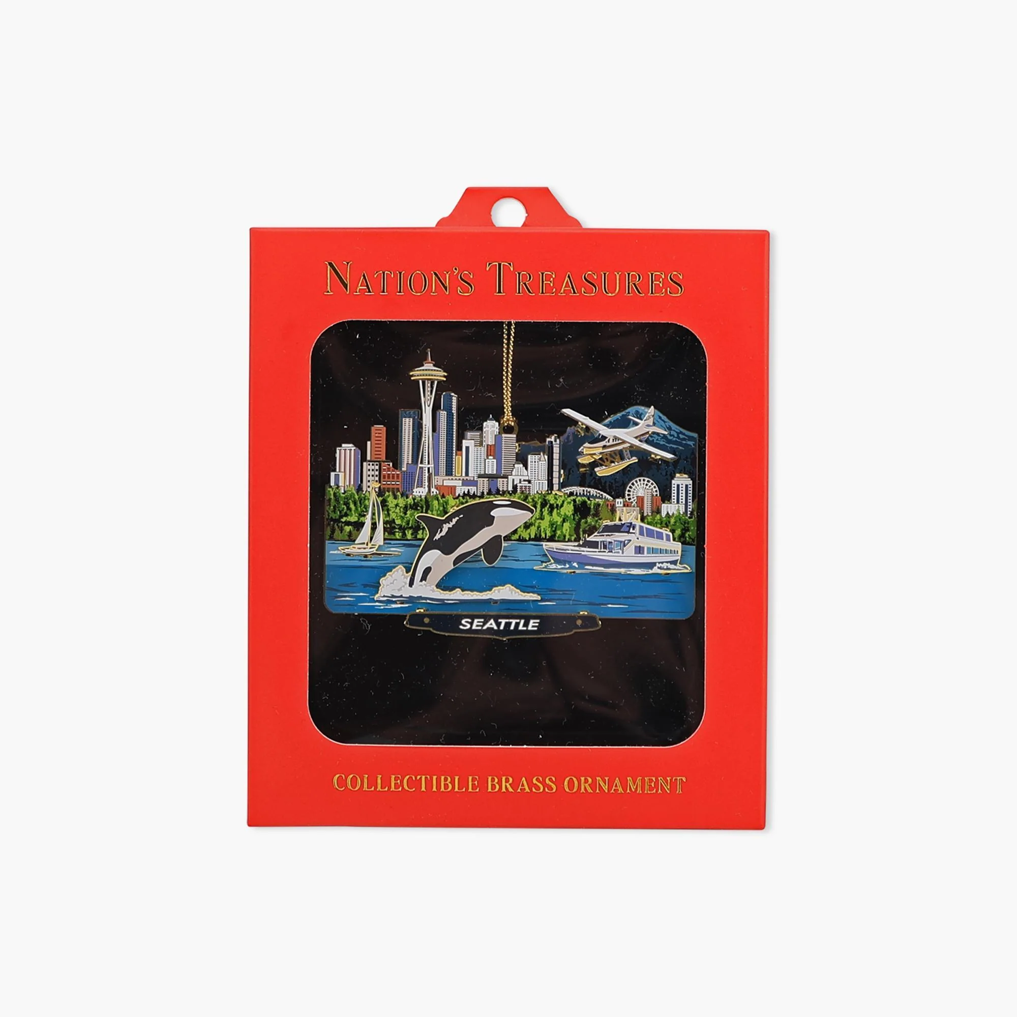 Seattle Waterfront Multi-Layer Ornament