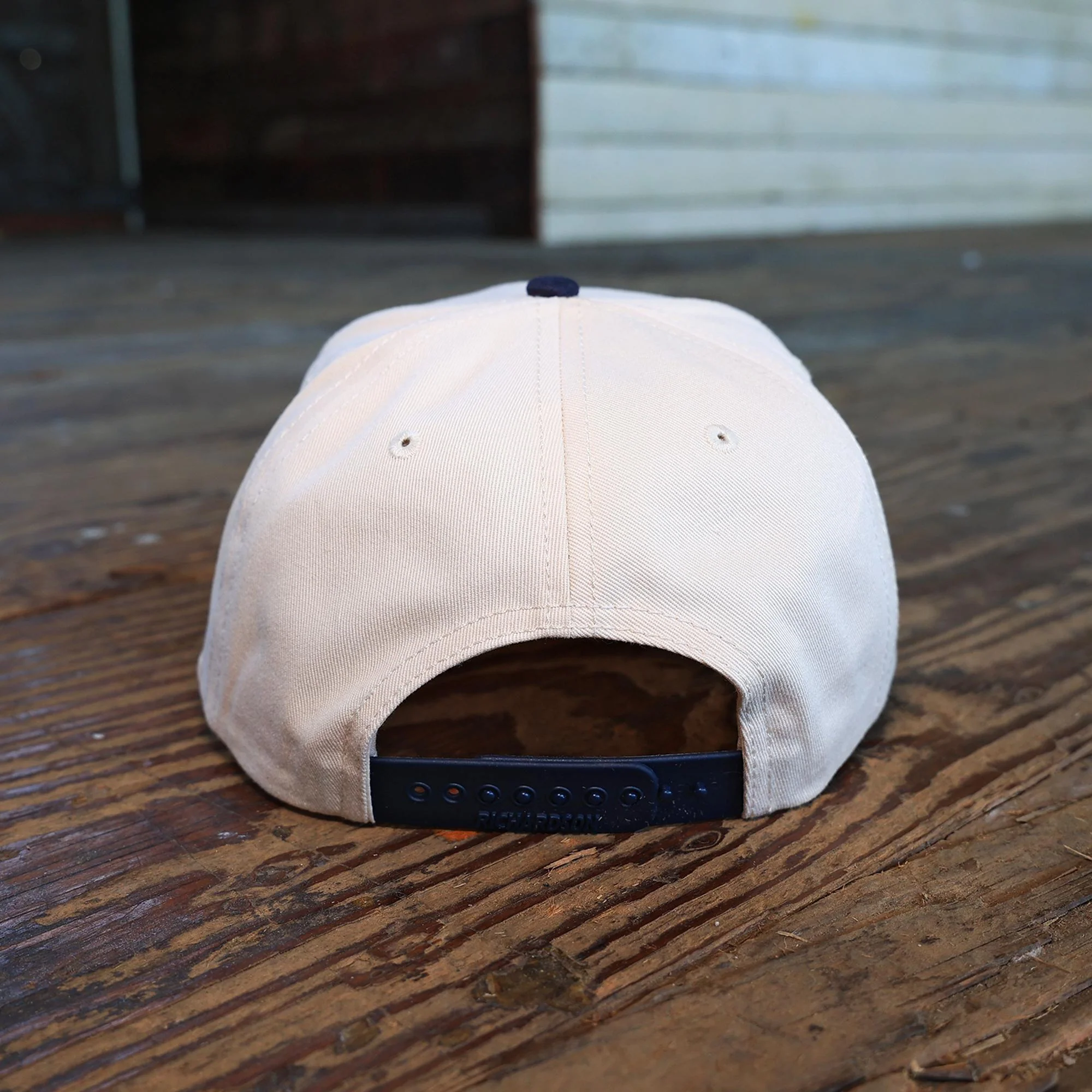 The Big Dumper Badge Two Tone Cream/Navy Hat, Big Dumper Collection - Image 3