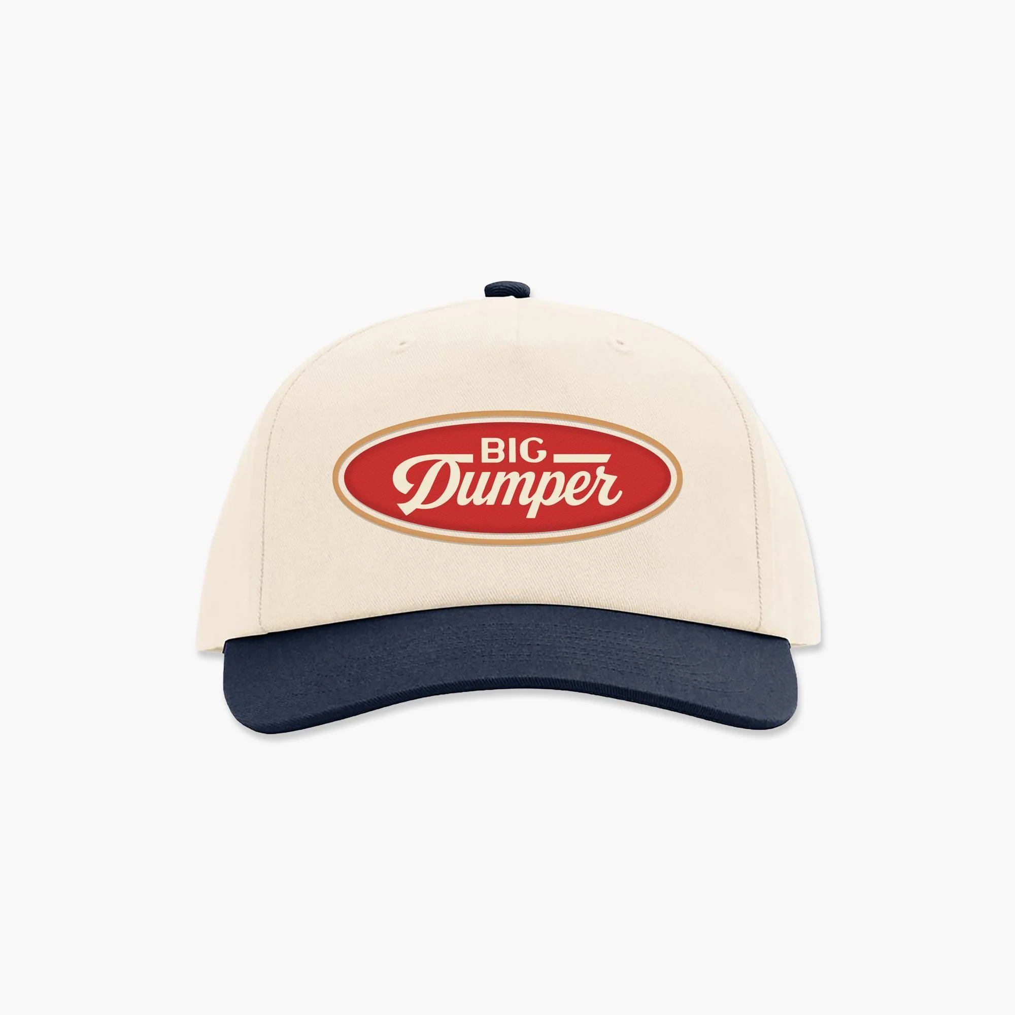 The Big Dumper Badge Two Tone Cream/Navy Hat, Big Dumper Collection - Image 5