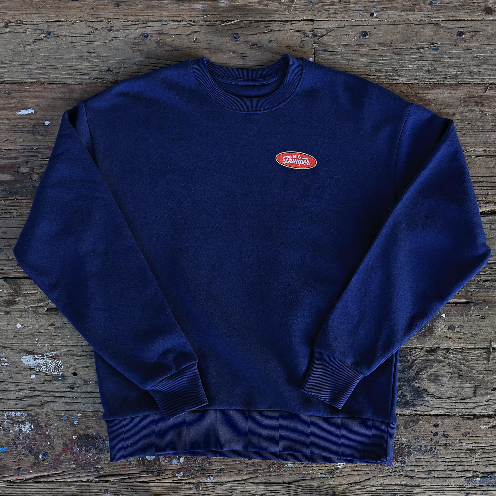 The Blue Collar Navy Crewneck, Big Dumper Collection - Image 2