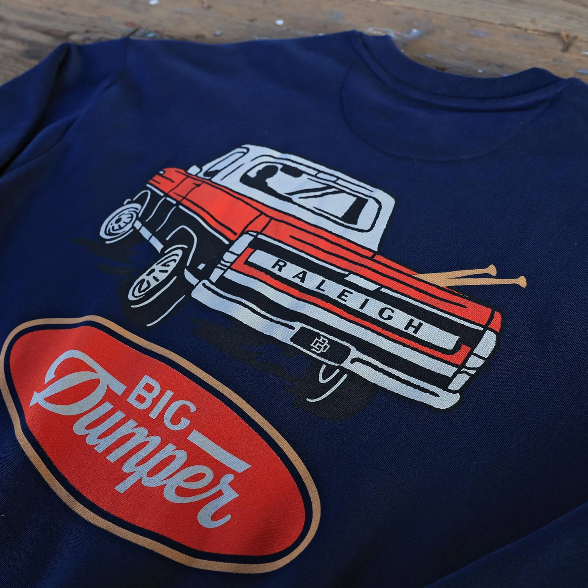 The Blue Collar Navy Crewneck, Big Dumper Collection - Image 3