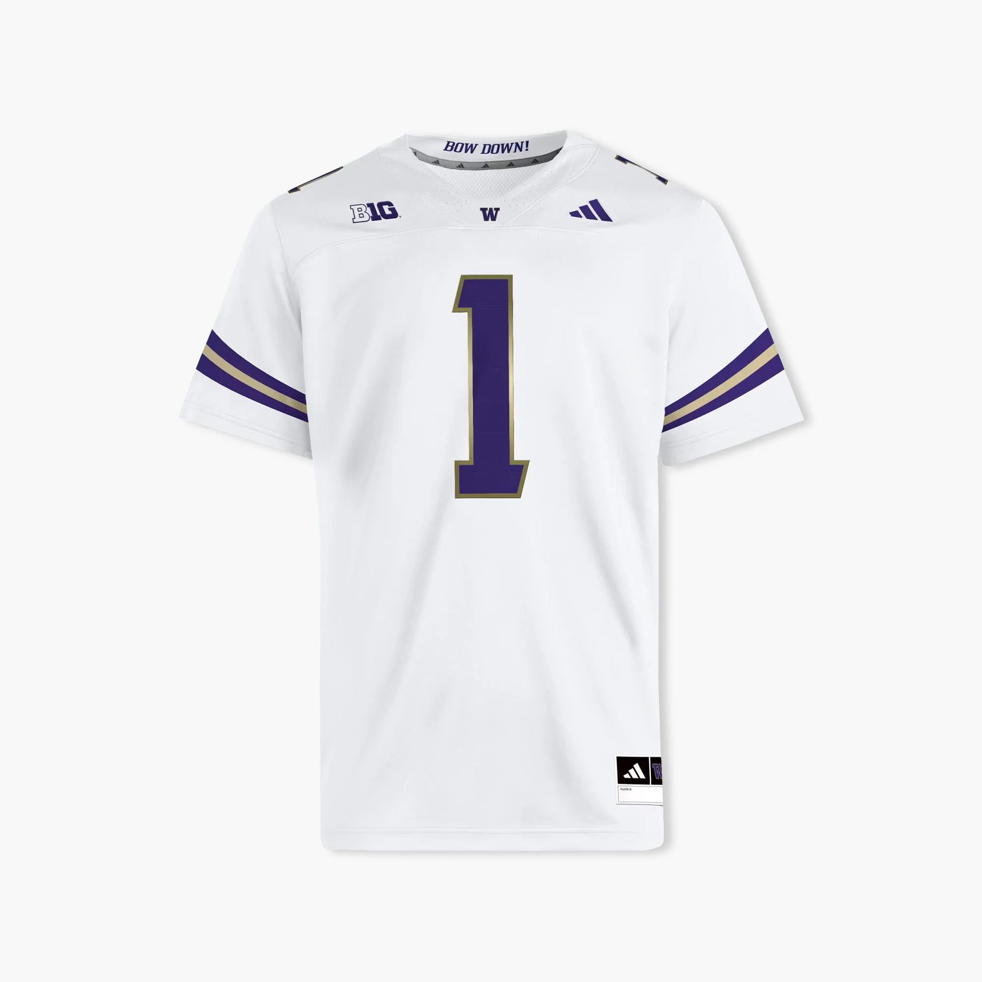 Washington Huskies Adidas 2025 White Away Jersey