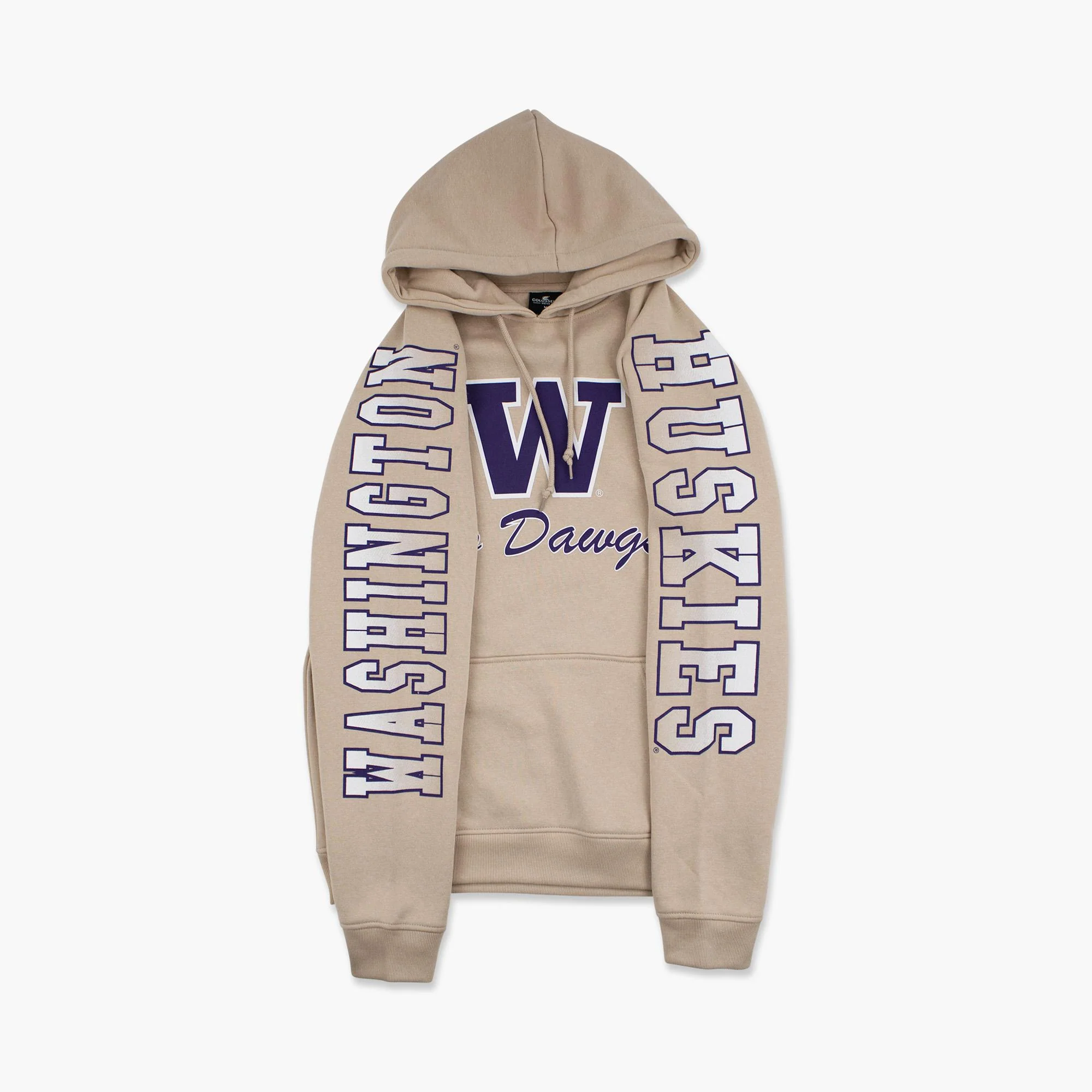 Washington Huskies Big Break Khaki Hoodie - Image 3