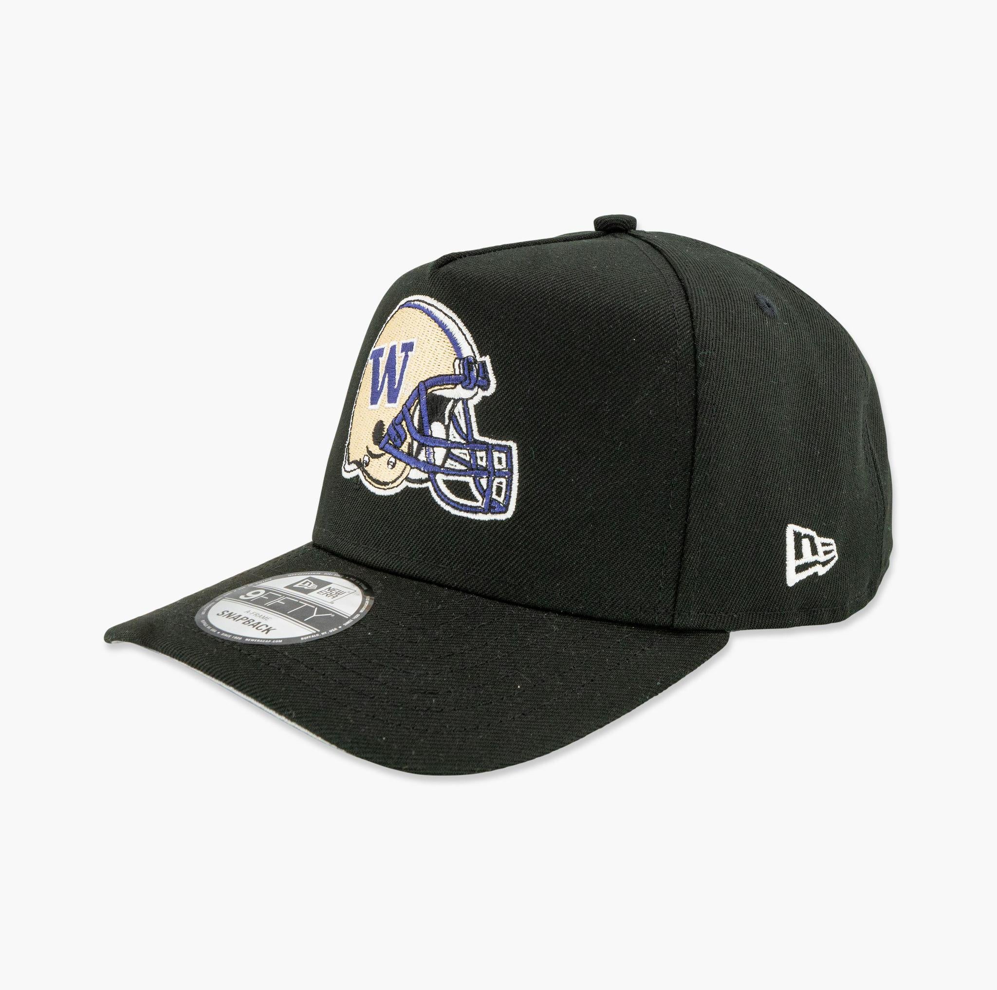 Washington Huskies Black Helmet A-Frame Snapback - Image 2