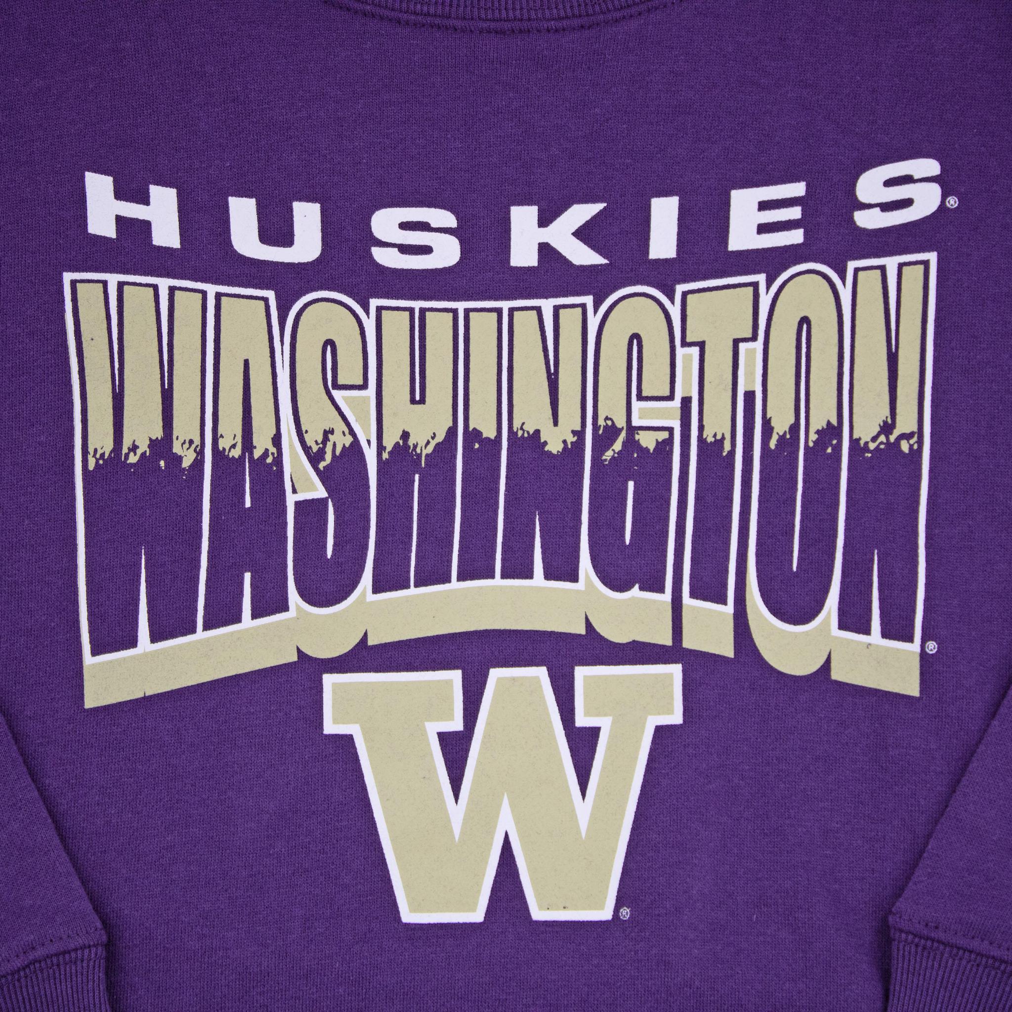 Washington Huskies Brush By Youth Crewneck - Image 2