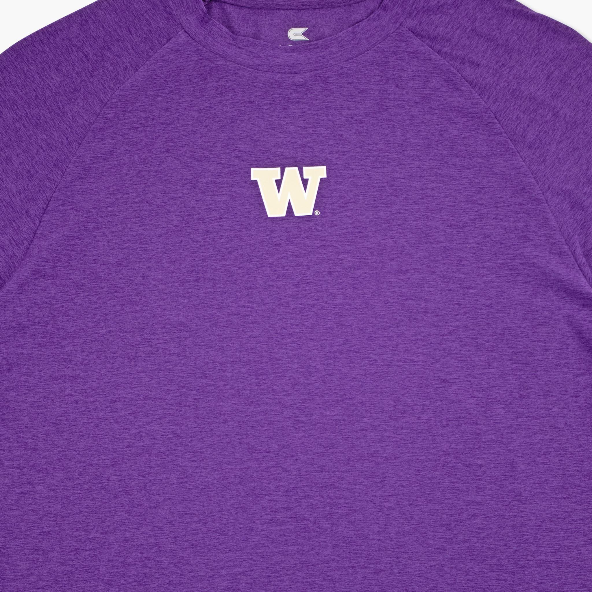 Washington Huskies Colosseum Purple Raglan T-Shirt - Image 2