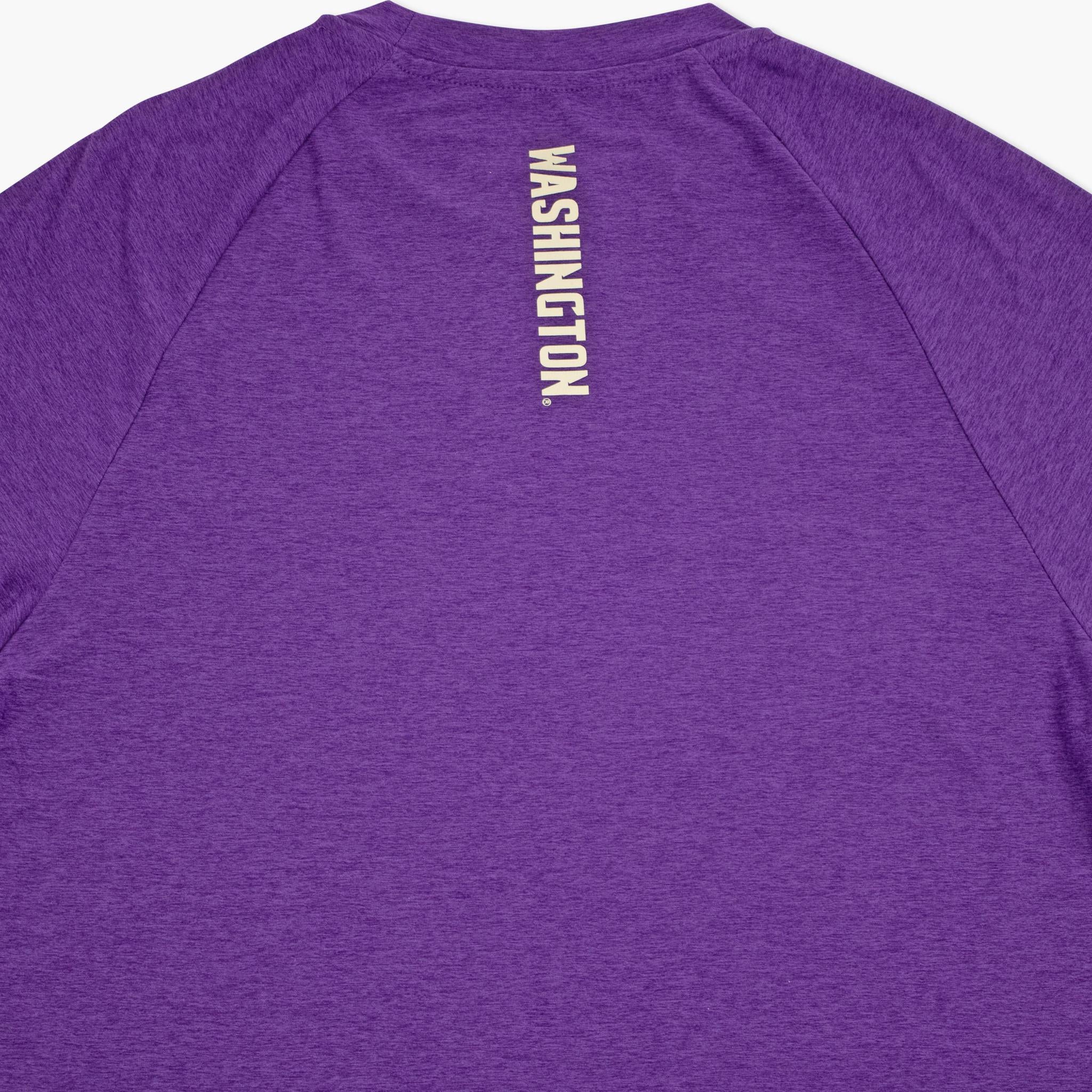 Washington Huskies Colosseum Purple Raglan T-Shirt - Image 4