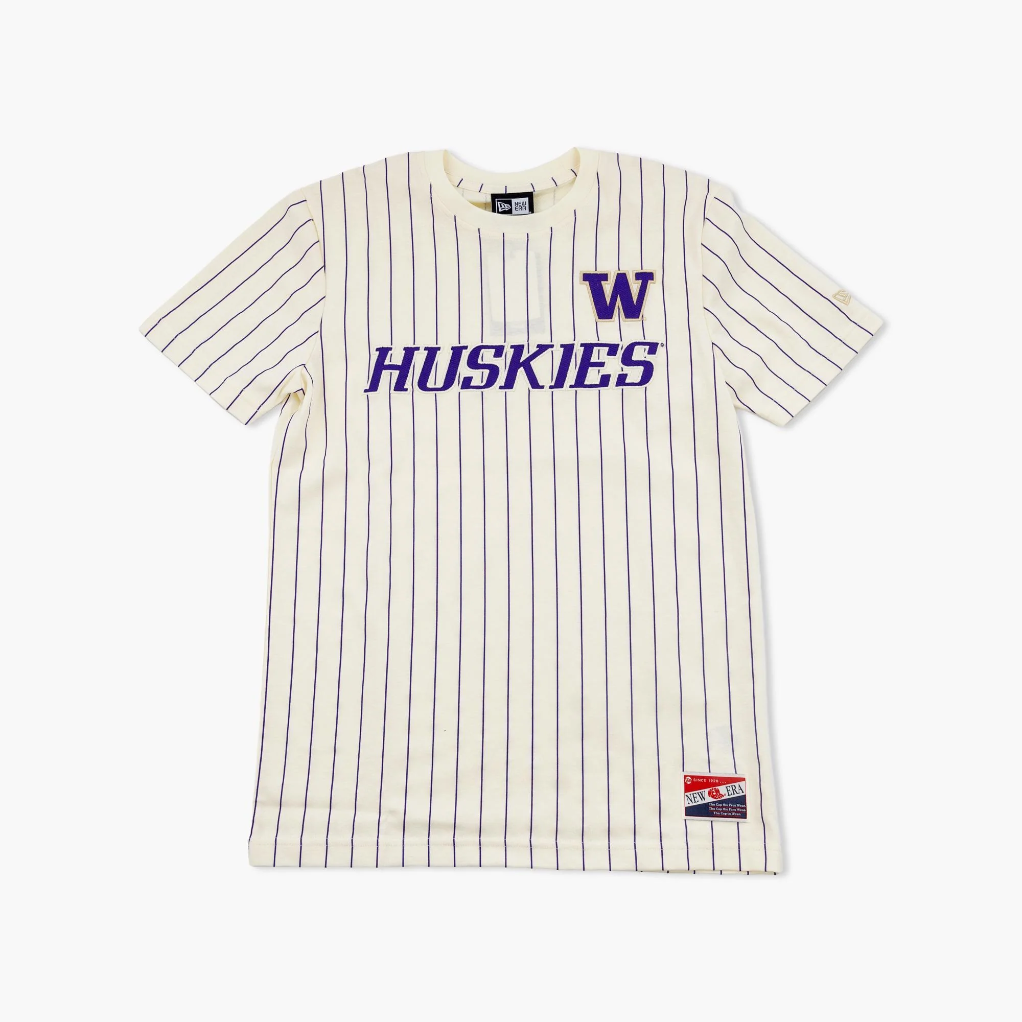 Washington Huskies Cream Pinstripe T-Shirt