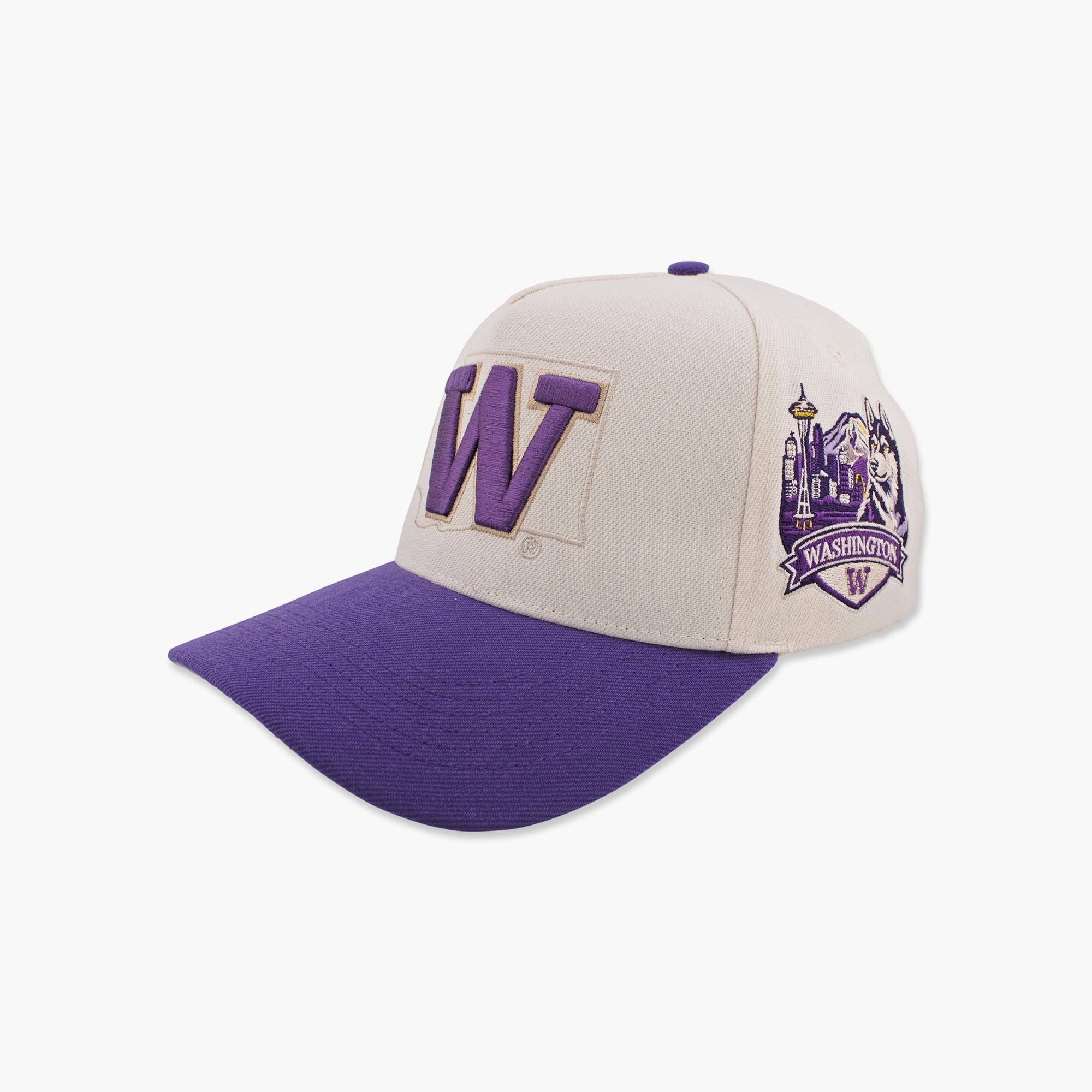 Washington Huskies Cream State Shape Dawg Pack Snapback - Image 2