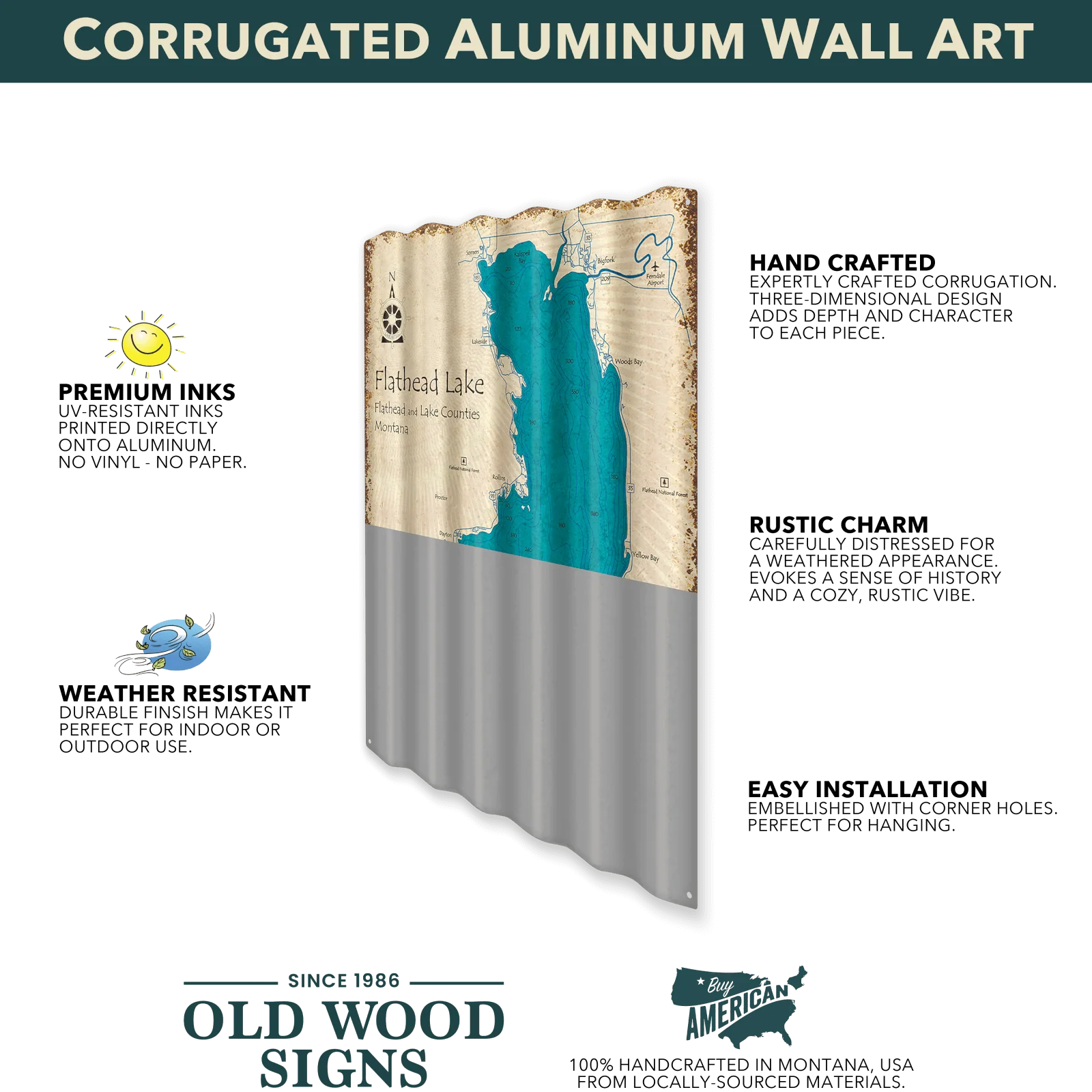 Washington Huskies: Go Dawgs - Corrugated Metal Wall Art - Image 3