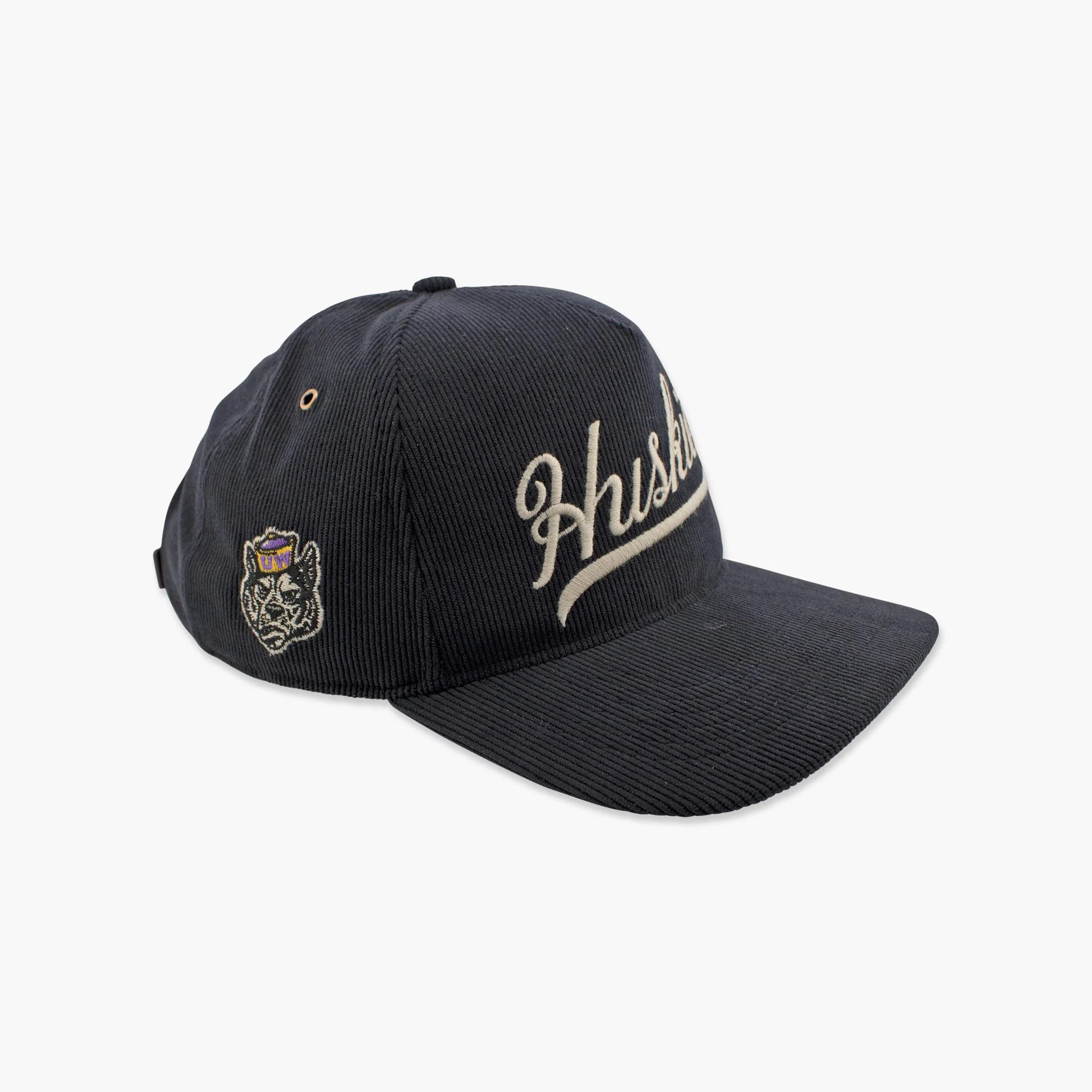 Washington Huskies Golden Age Corduroy Black Hitch Snapback - Image 2