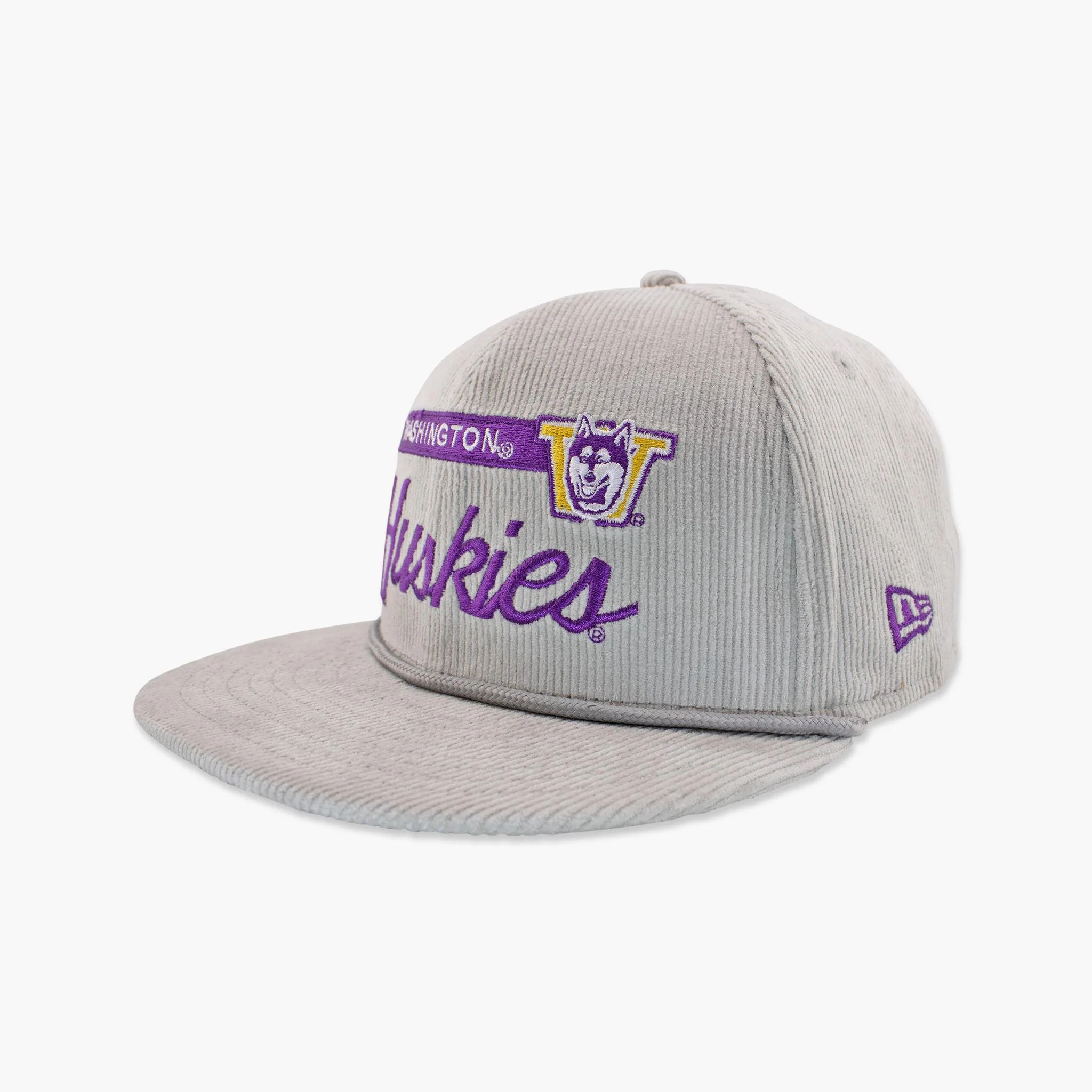 Washington Huskies Grey Cord Snapback - Image 2