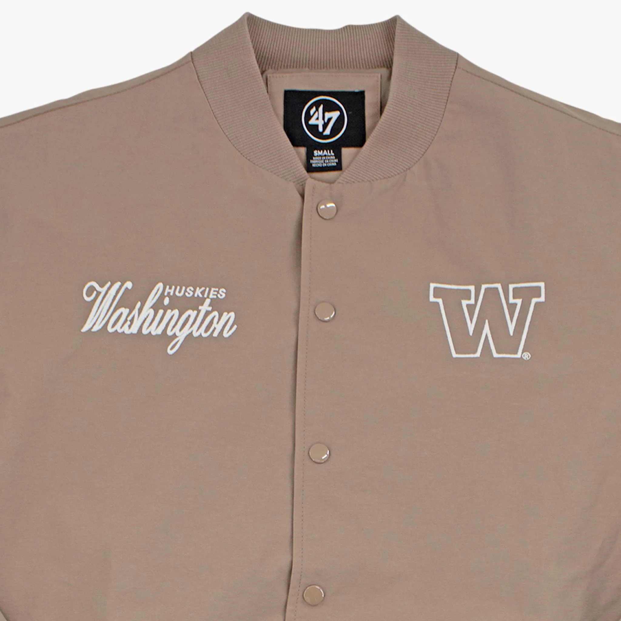 Washington Huskies Portabella Euro Step Twill Bomber Jacket - Image 2