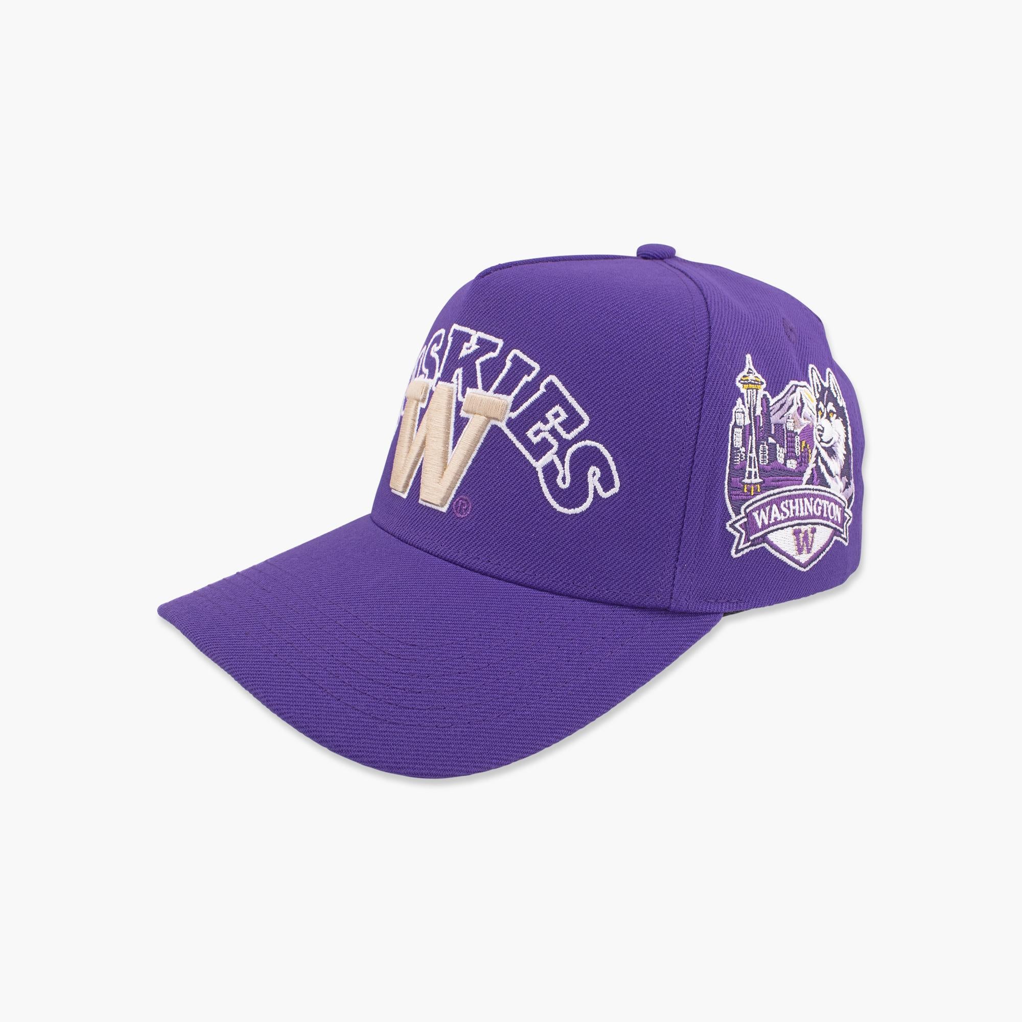 Washington Huskies Purple Block Text Dawg Pack Snapback - Image 2