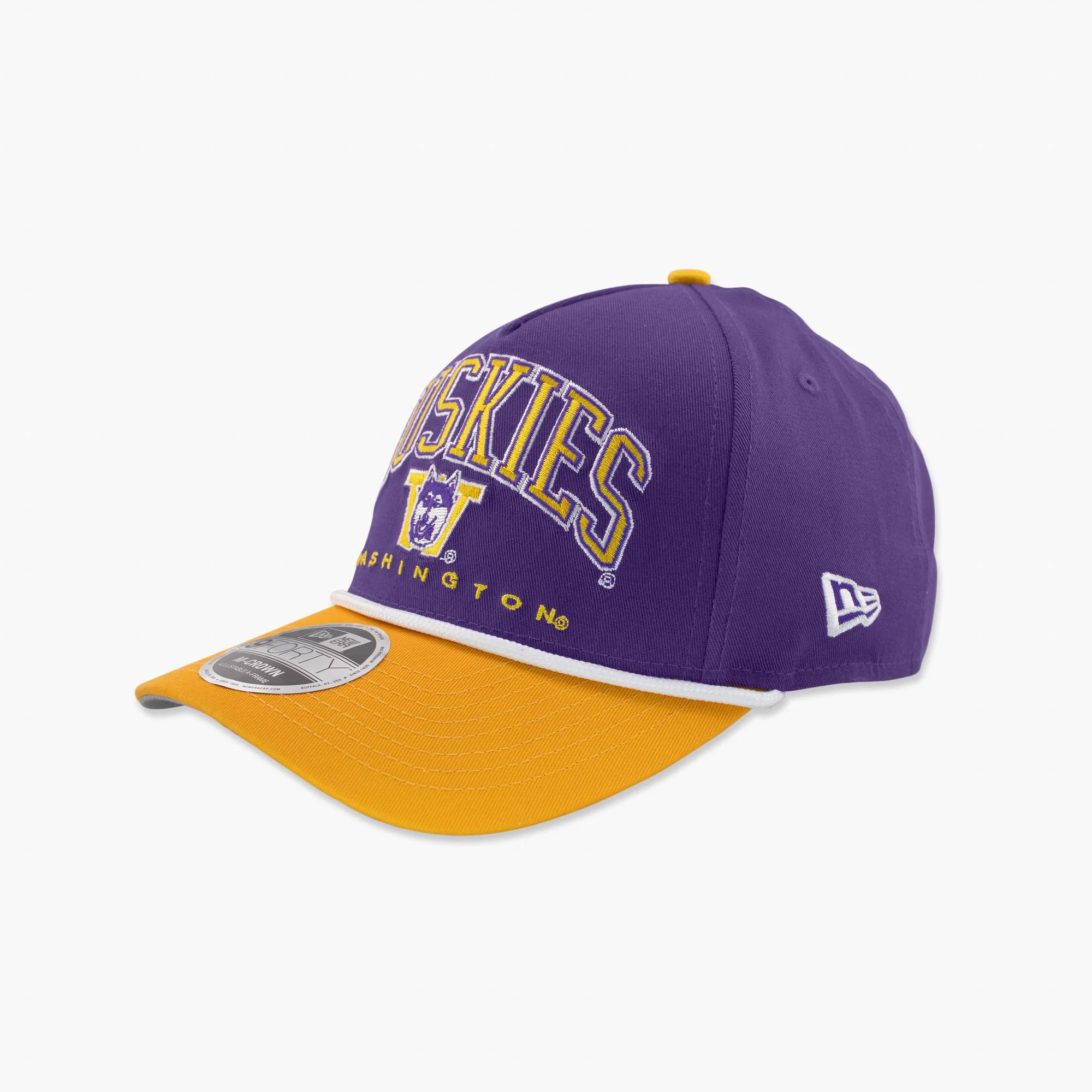 Washington Huskies Purple Throwback Arched Snapback - Image 2