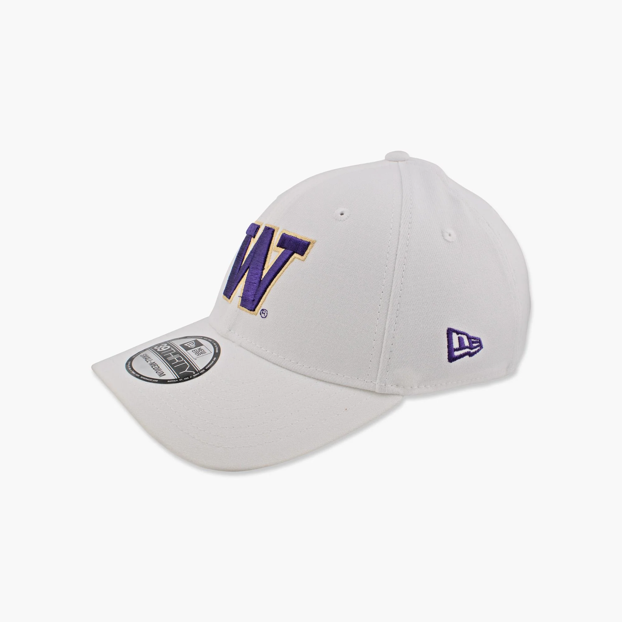 Washington Huskies White Primary Logo FlexFit Hat - Image 3