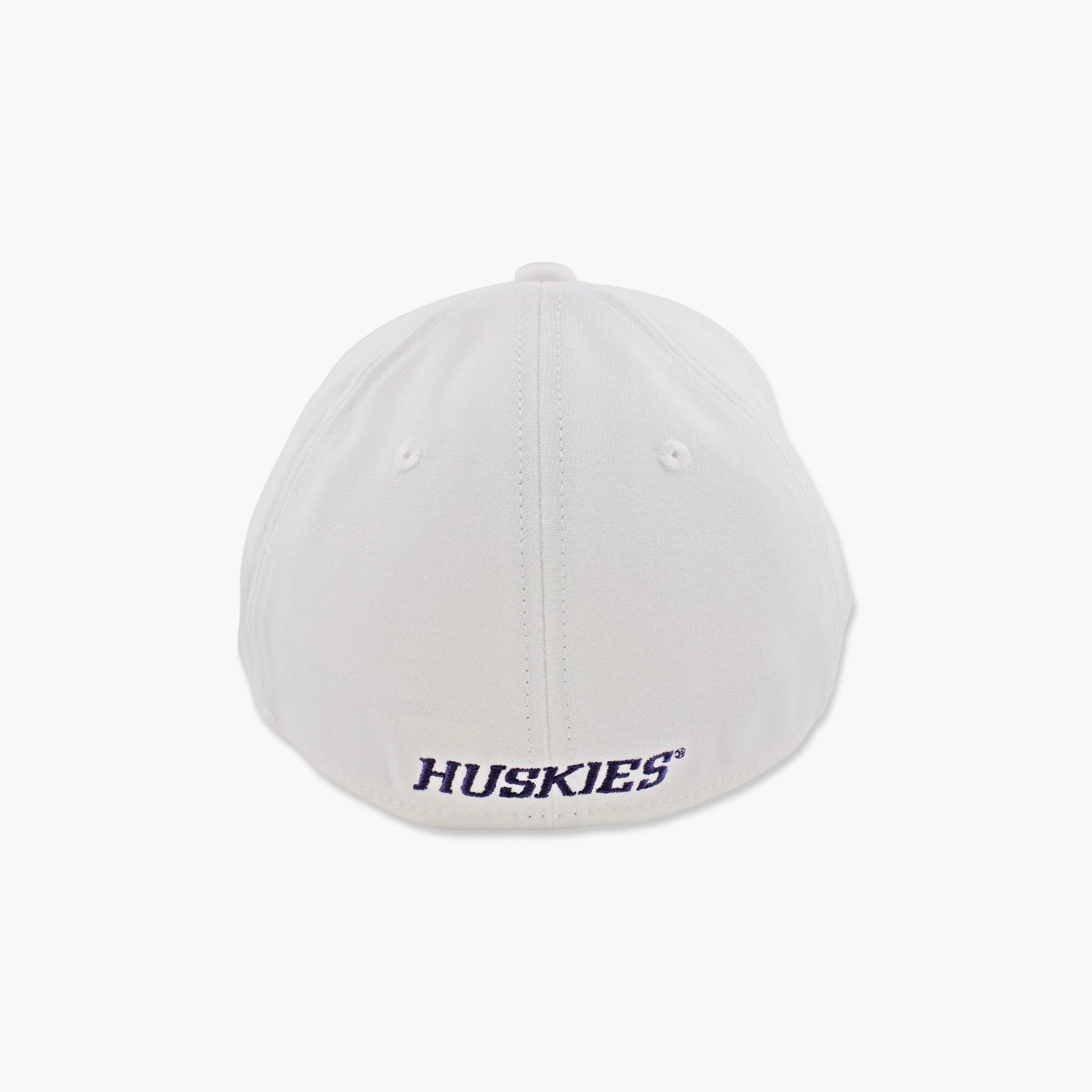 Washington Huskies White Primary Logo FlexFit Hat - Image 4