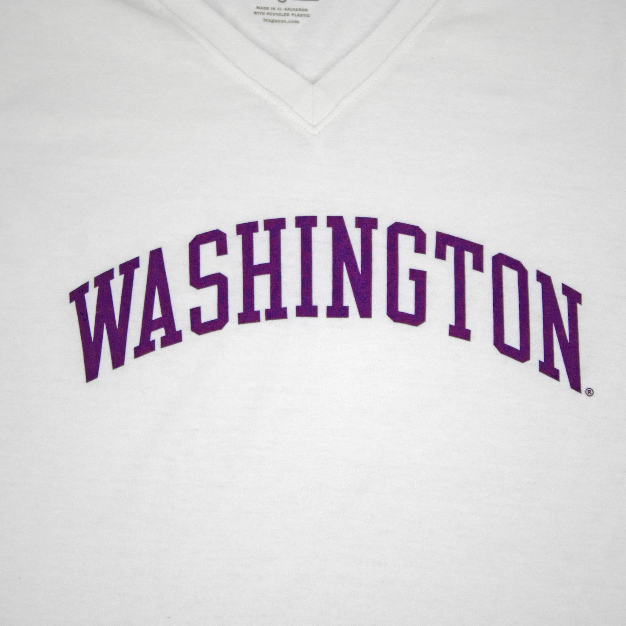Washington Huskies White Script Women's T-Shirt - Image 2