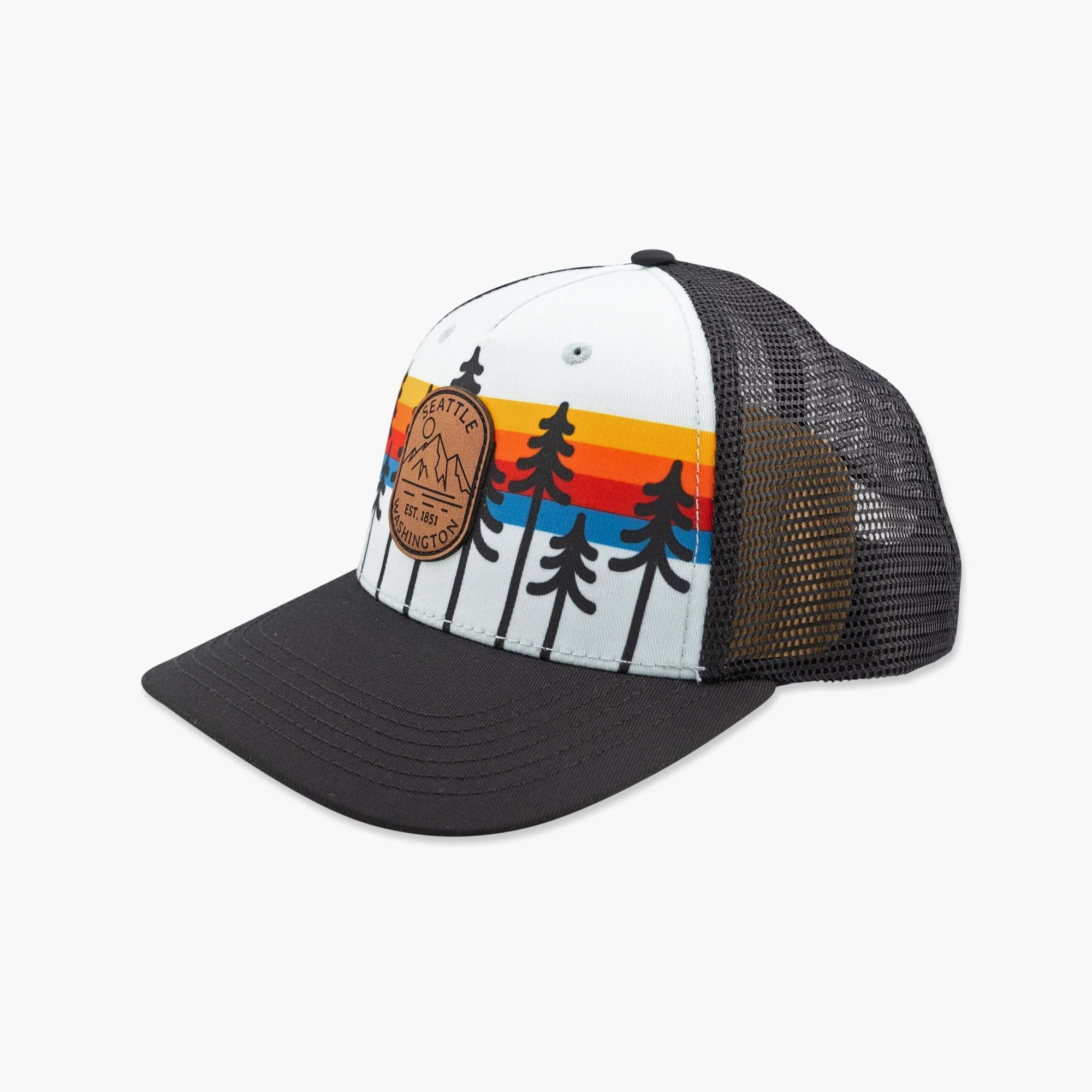 Wild By Nature Sunset/Black Youth Trucker Hat - Image 2